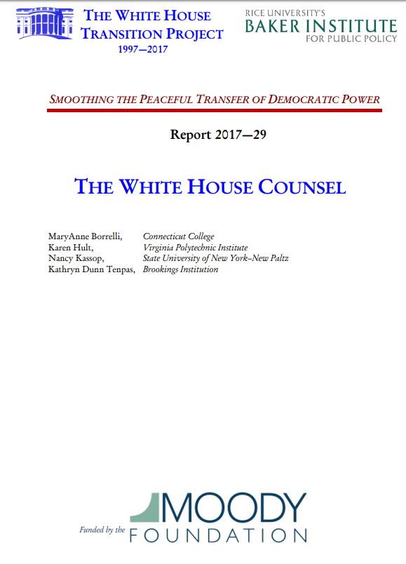 The White House Counsel's Office