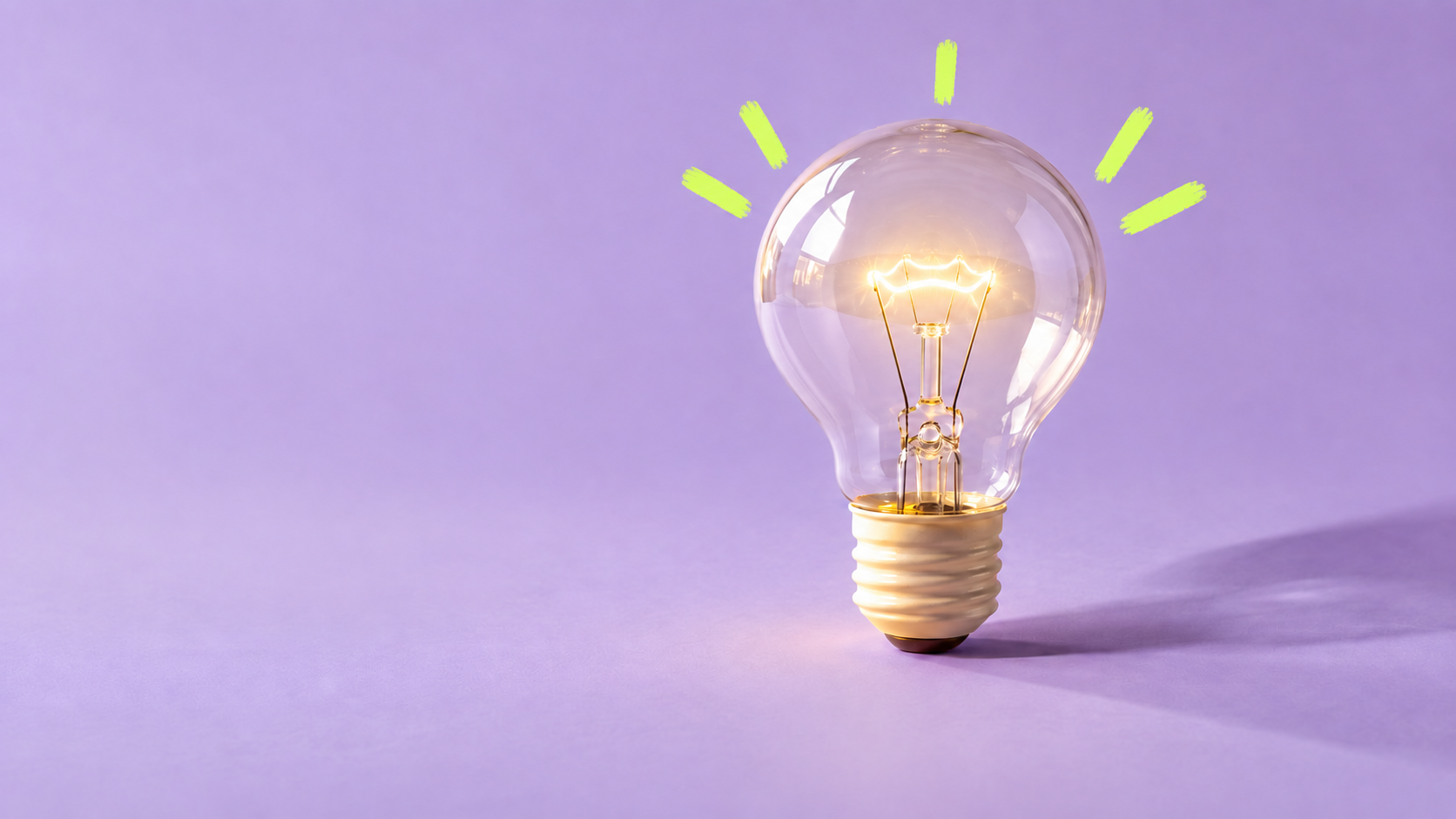Lavender lightbulb with neon idea rays.png