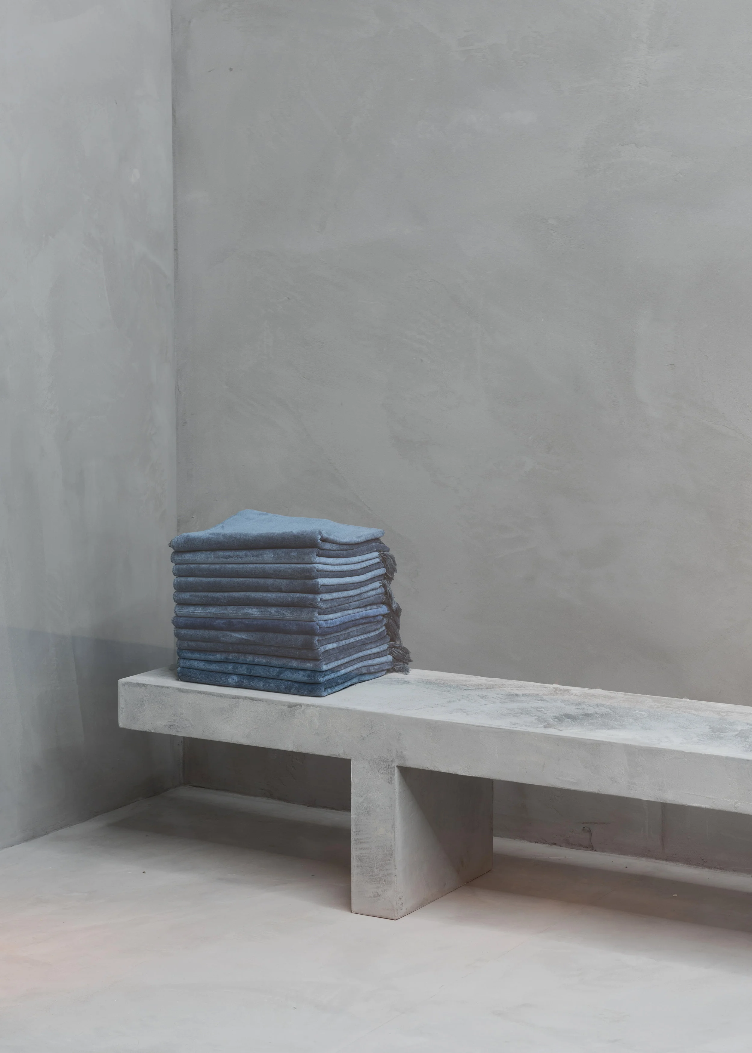 MULTIFAITH , 2015 Béton Ciré render, fabric concertina partition, wood, glass, neon, plywood, prayer mats 600 x 400 x 300 cm