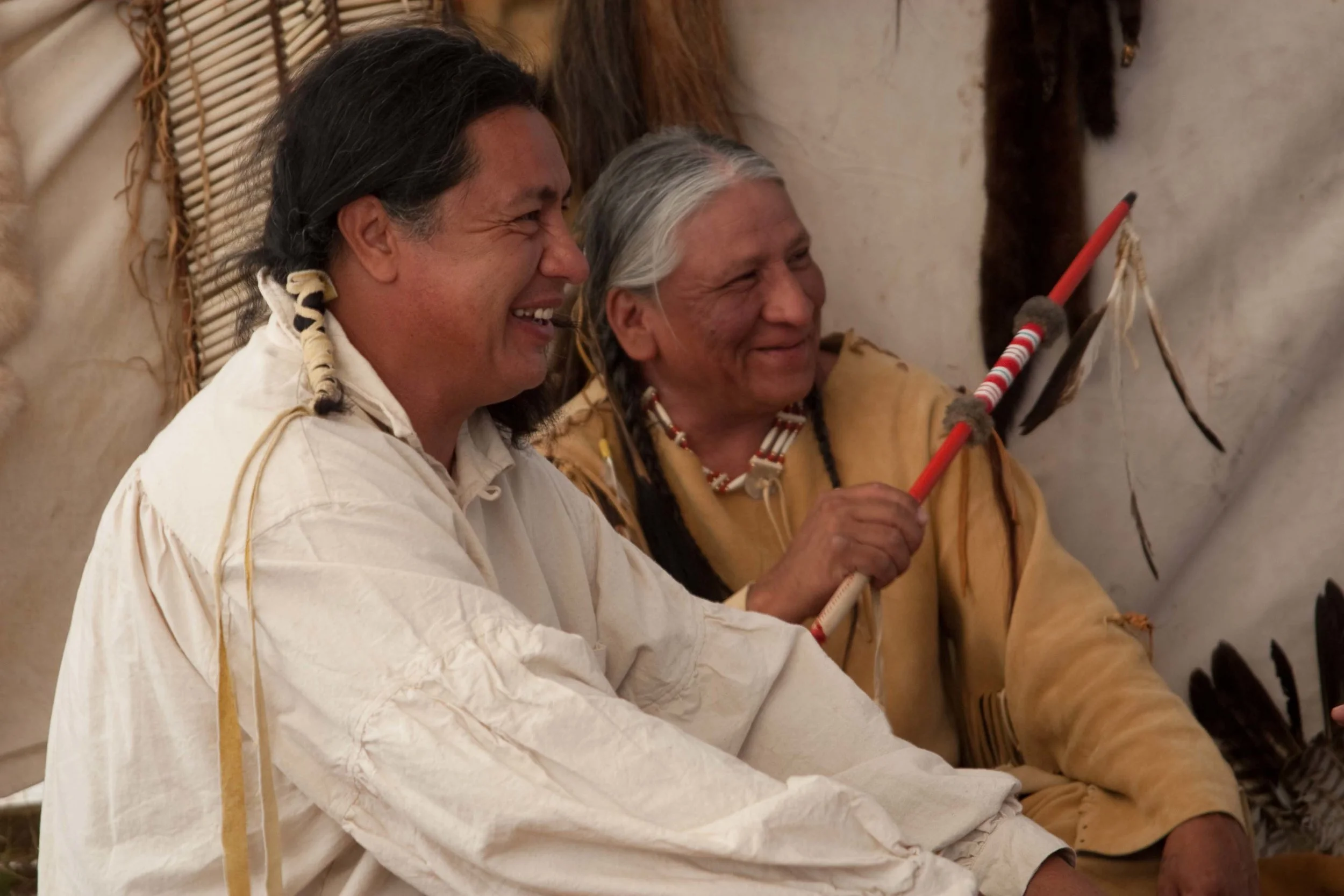larry-swalley-minor-running-cloud-corbin-conroy-little-thunder-relaxing-and-sharing-a-laugh-between-takes-in-the-teepee-scene.jpg