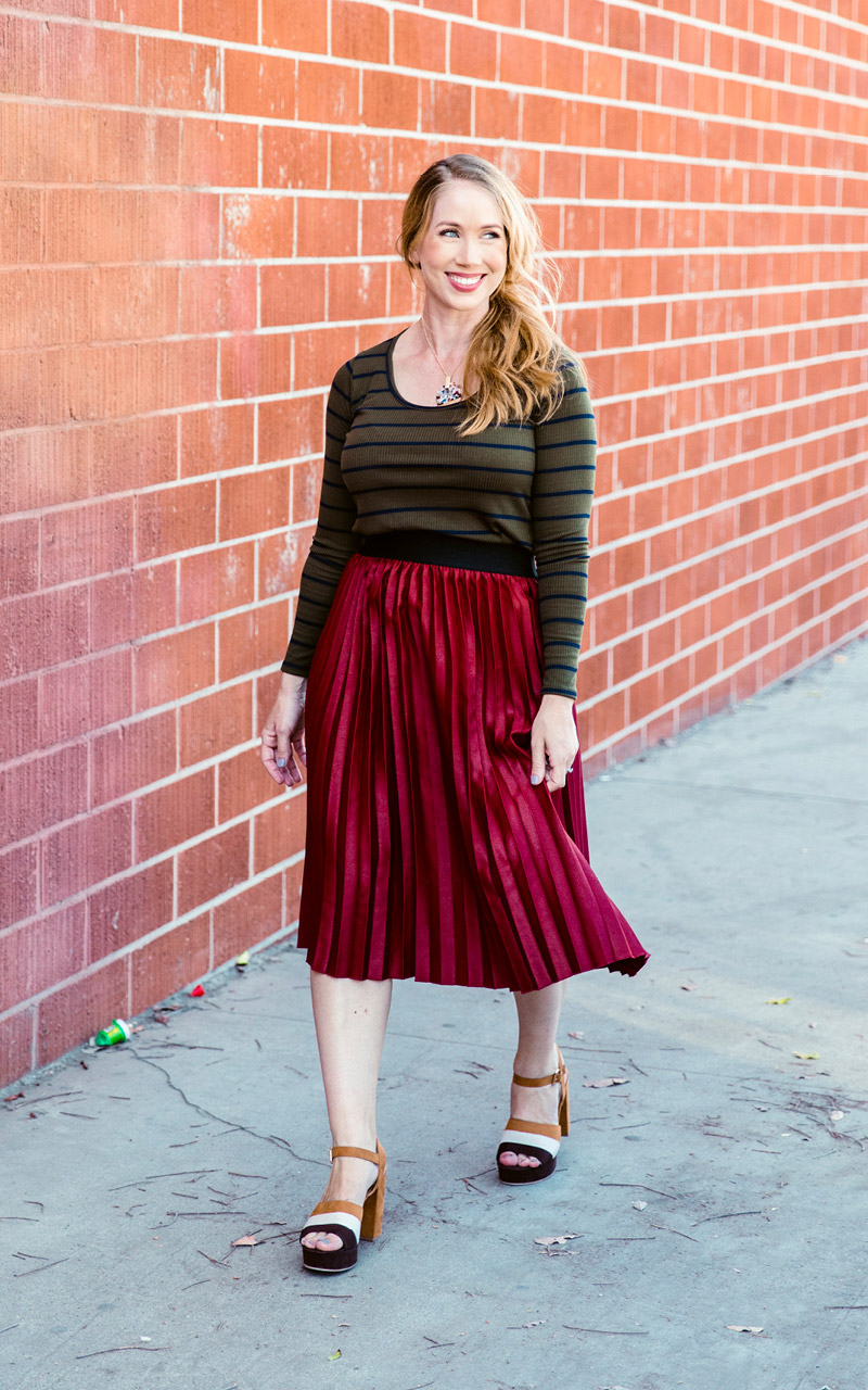 LuLaRoe-Jill-Pleated-mid-length-elastic-waistband-burgundy-solid.jpg