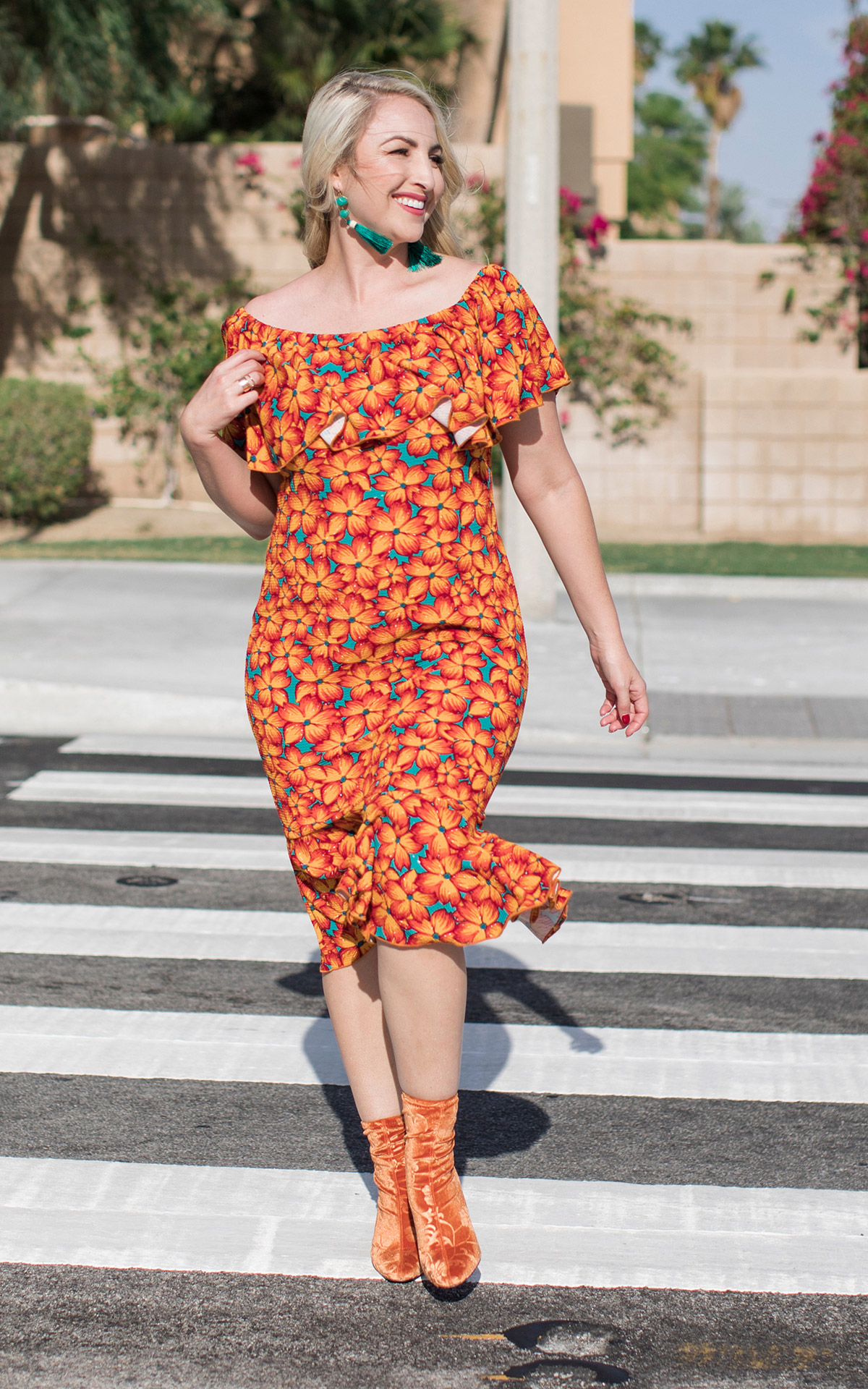 LuLaRoe-Cici-Flounce-tropical-dress-orange-flowers.jpg