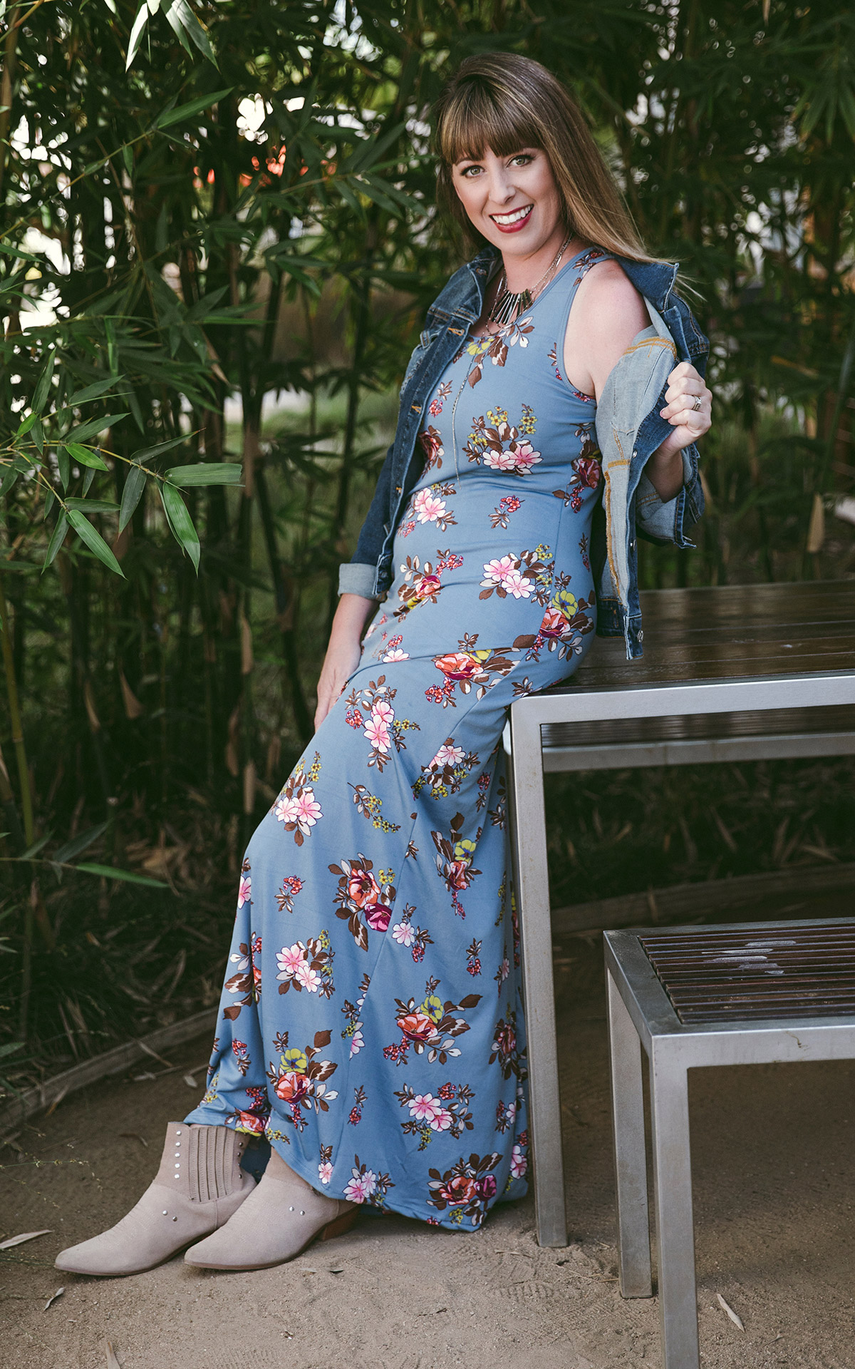 LuLaRoe-Dani-Maxi-Fitted-Sleeves-Dress-dusty-blue-floral-2.jpg