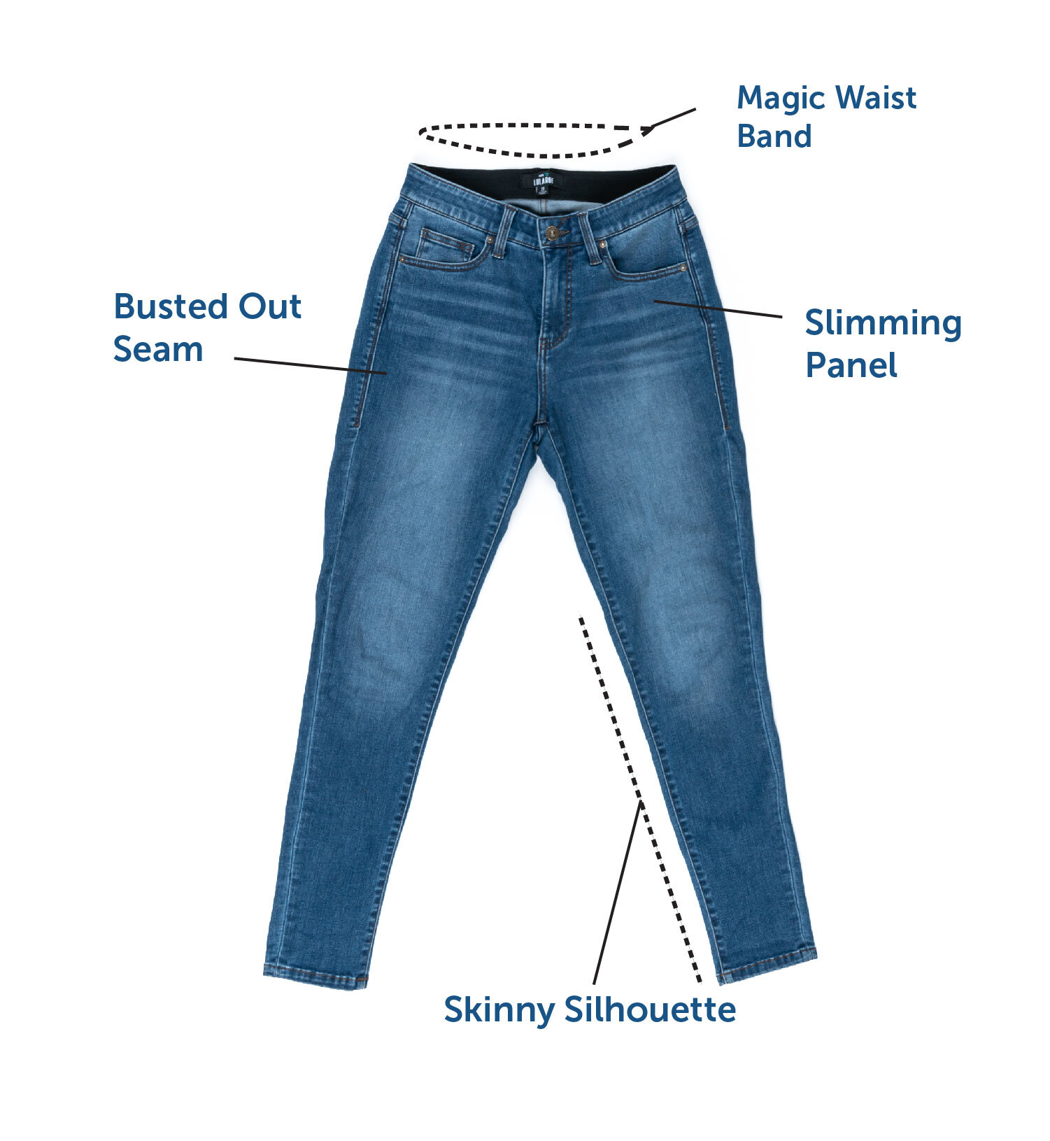 LuLaRoe BRAND NEW Grey Acid Wash Skinny Denim Jeans Size 42 Comfortable  Jeans