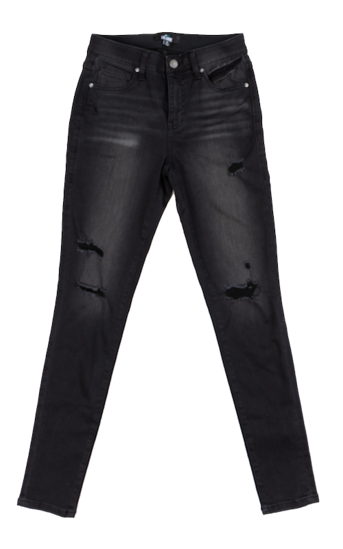 charcoal distressed jeans