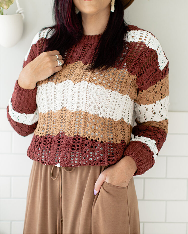 Mariah Sweater Top - Women's Collection 