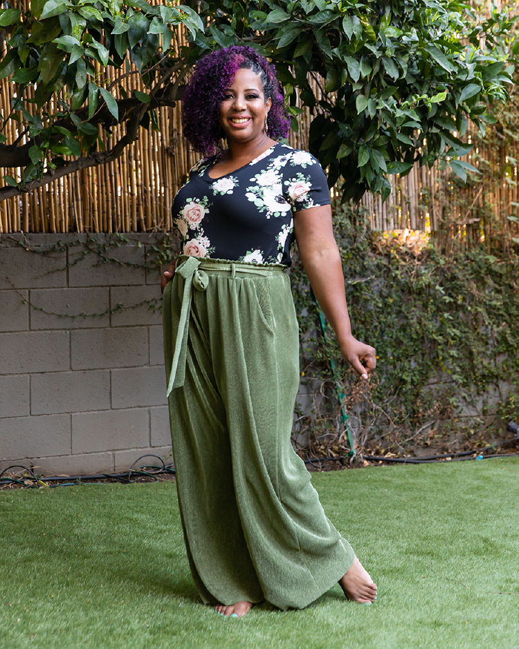 Dianne Paper Bag Wide Leg Pant - Women 