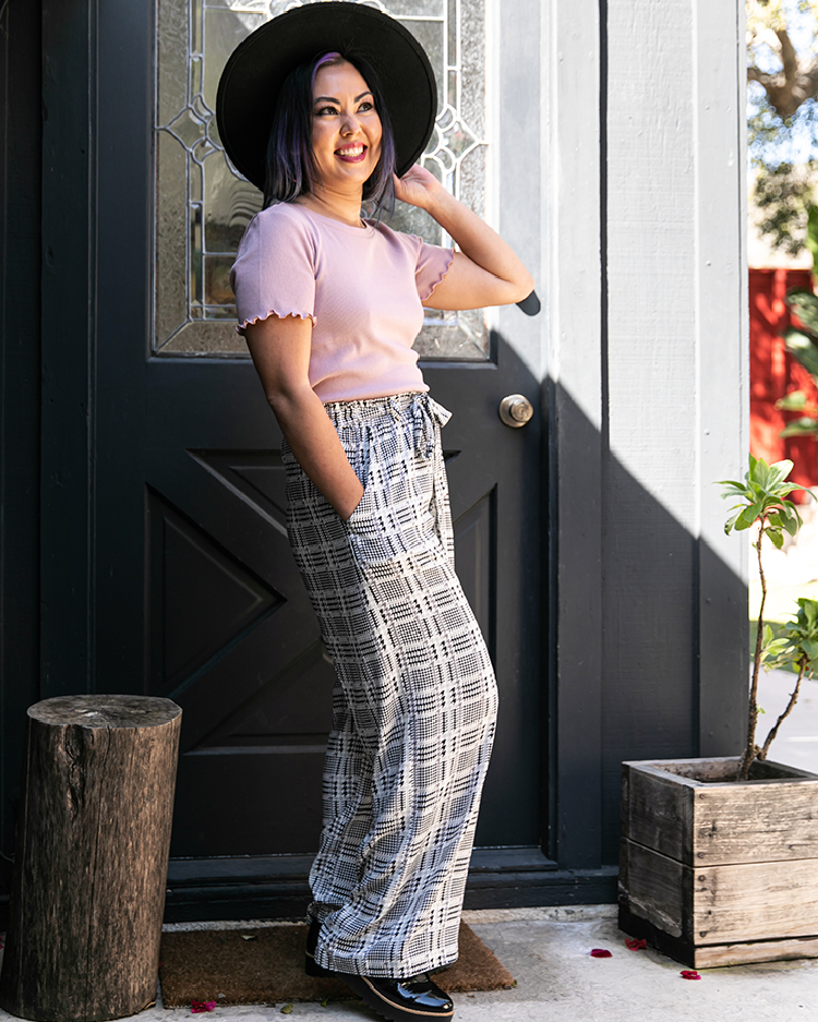 Dianne Paper Bag Wide Leg Pant - Women 