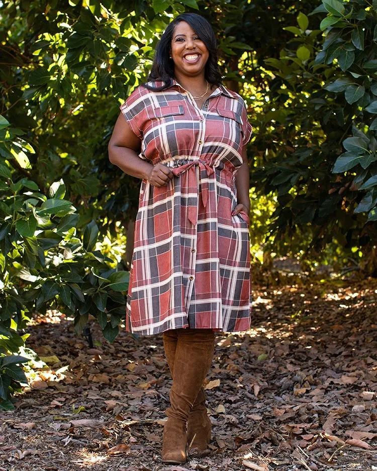 Stacie Shirt Dress - Chambray 