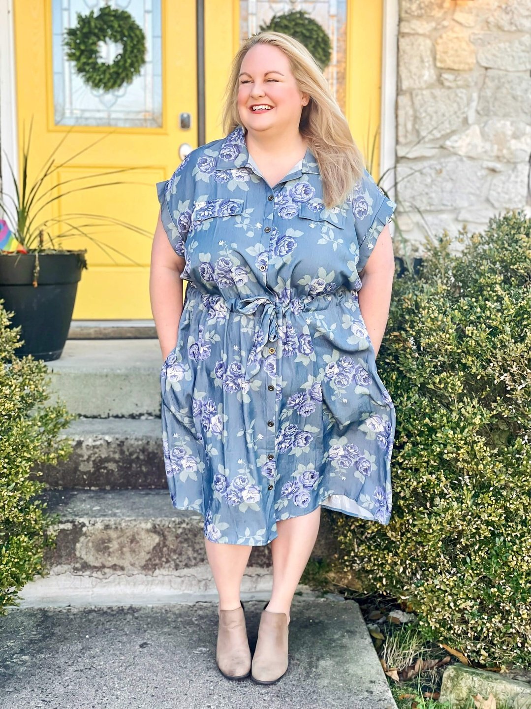 Stacie Shirt Dress - Chambray Collection | LuLaRoe