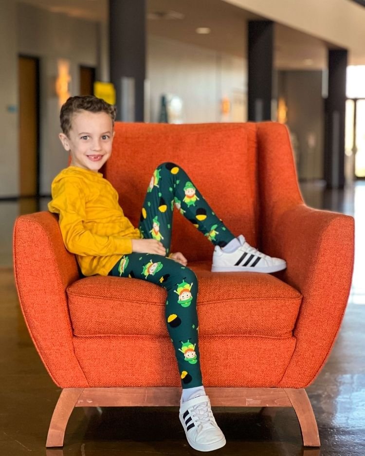 St. Patrick's Day Kids Leggings - Shamrockin Collection