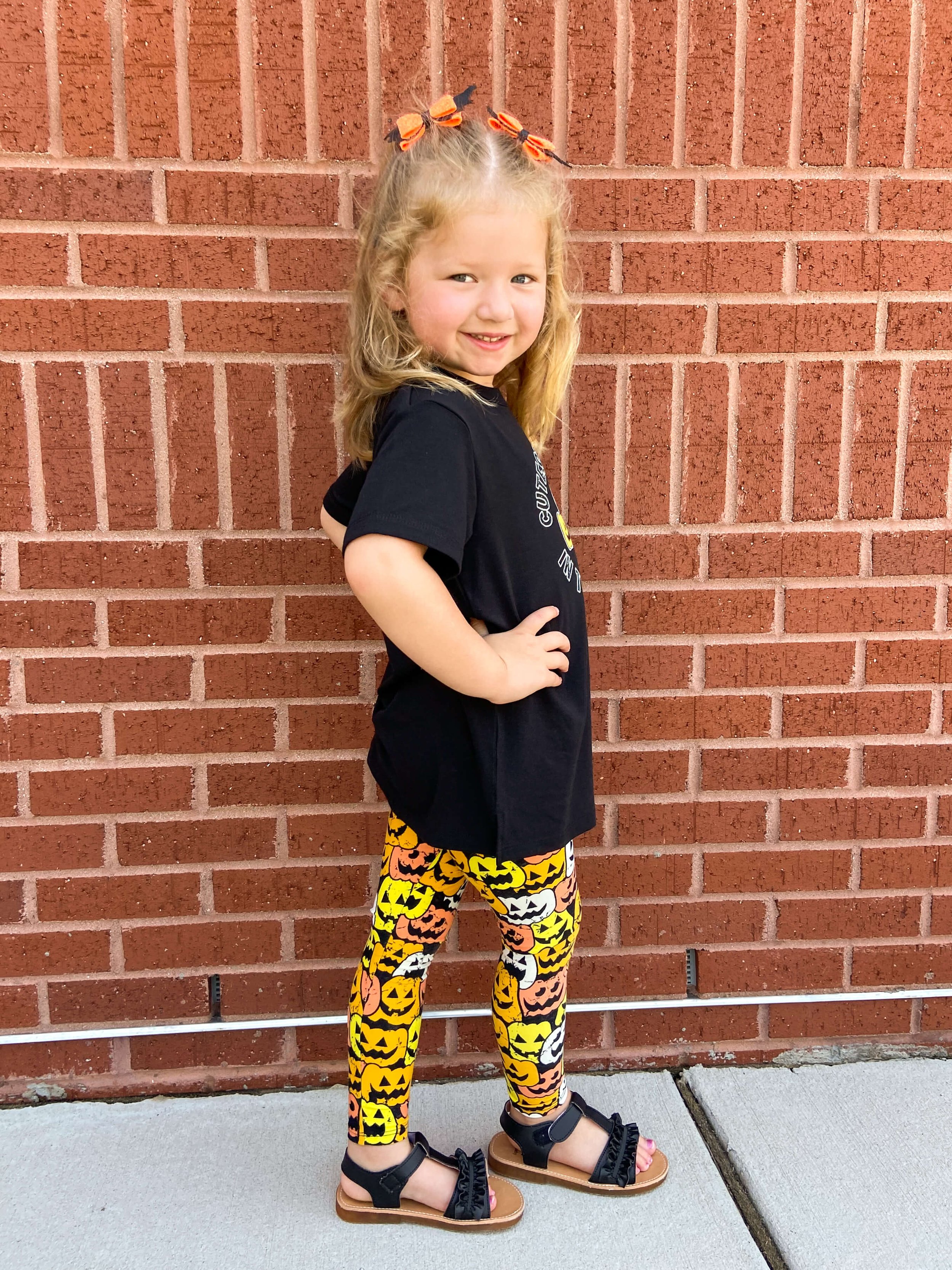 Tween Lularoe Kids Leggings 2023 Halloween Witchful Thinking Ghost