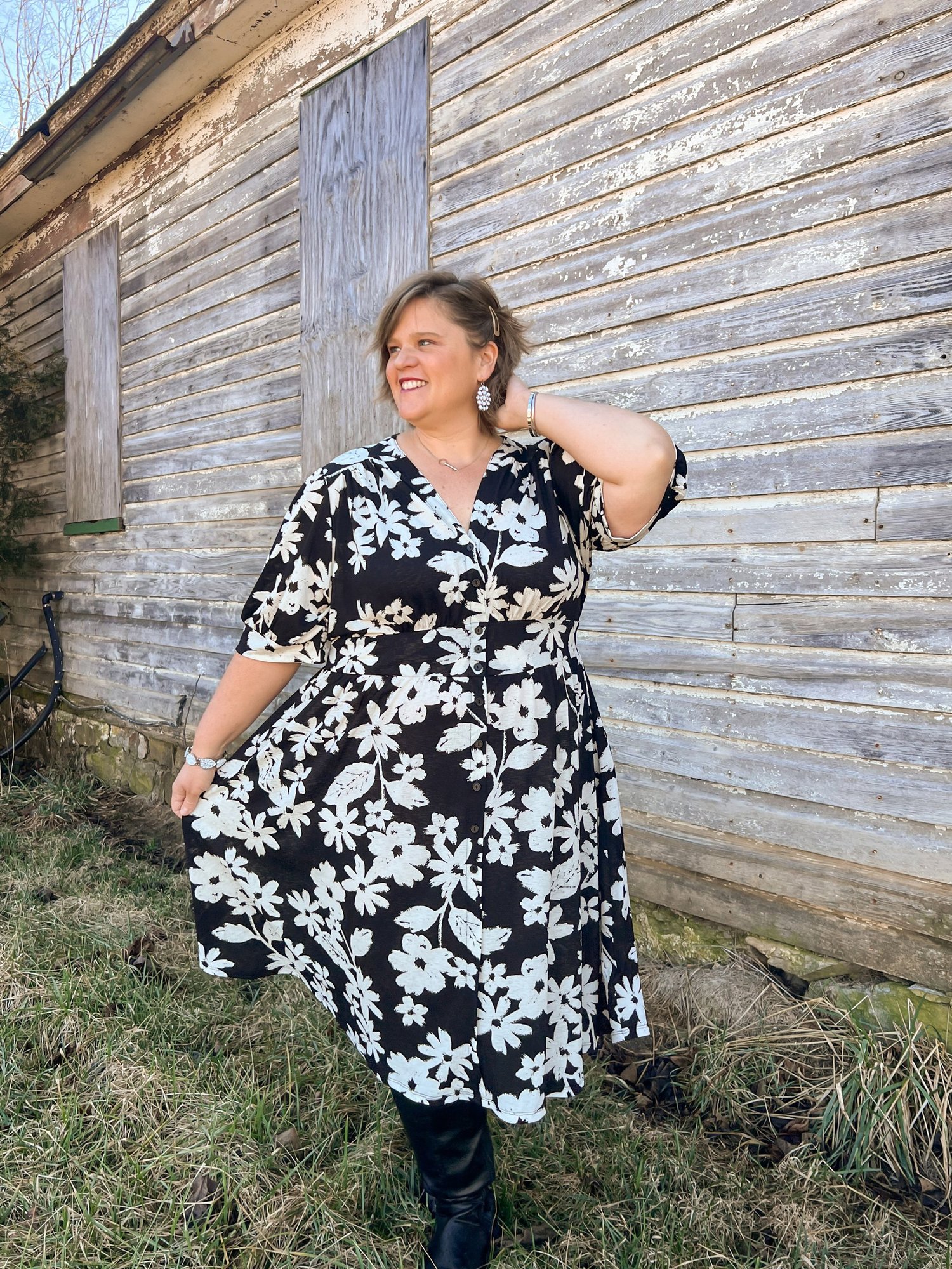 Skyler Midi Button Front Dress | LuLaRoe