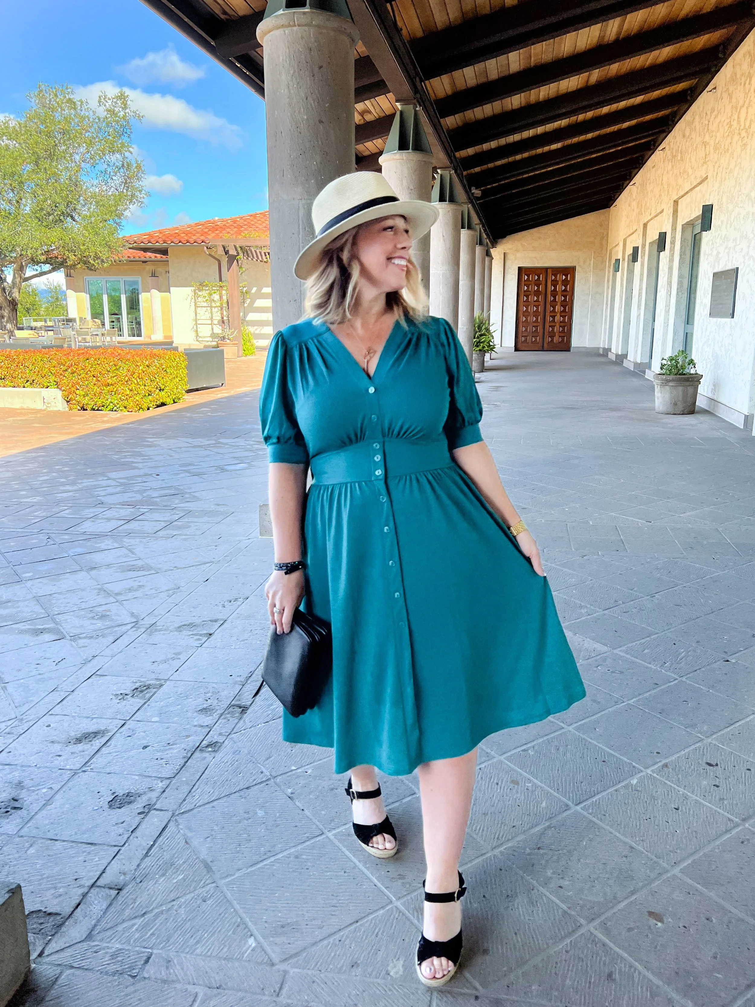 Skyler Midi Button Front Dress LuLaRoe
