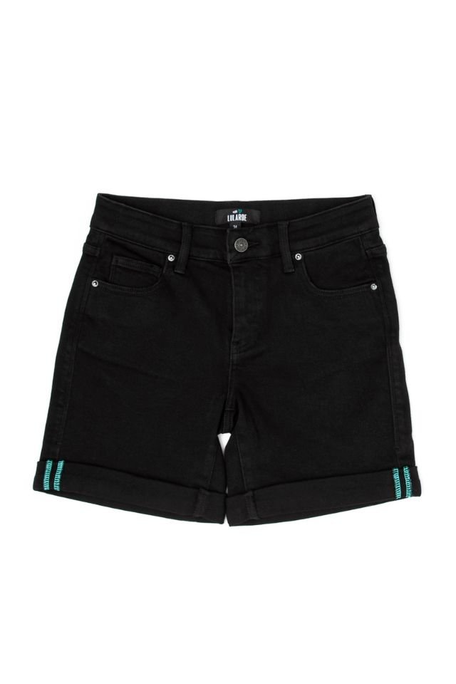 Boyfriend Denim Shorts - Cascade