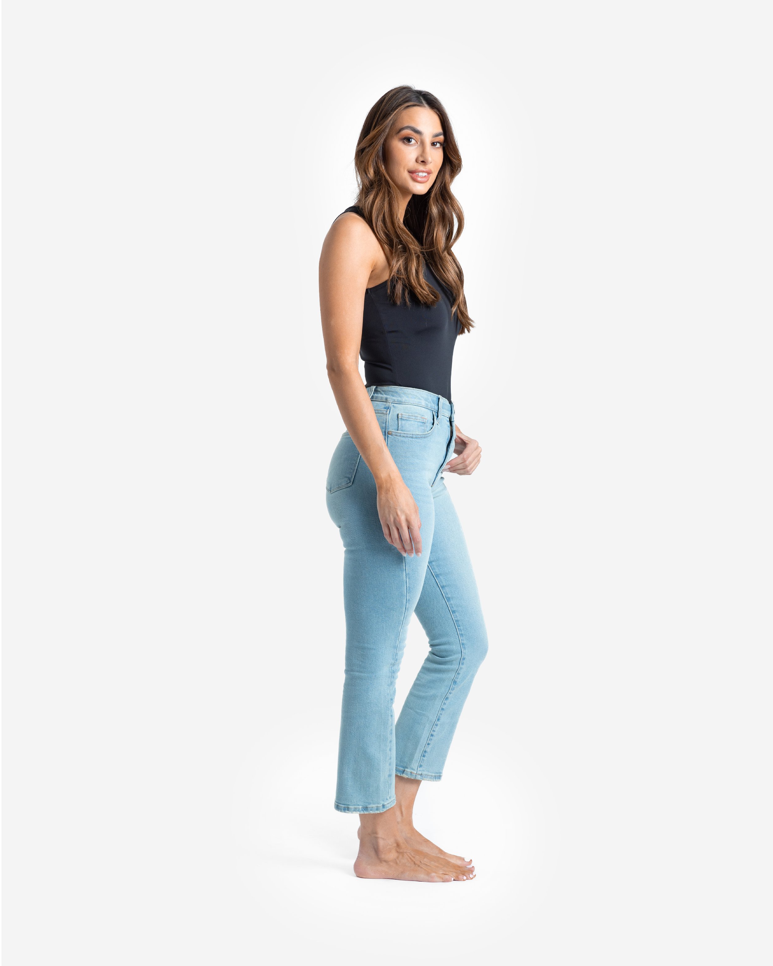 Kick Crop Step Hem Jeans 2019 Kick Flare Jean On Sale