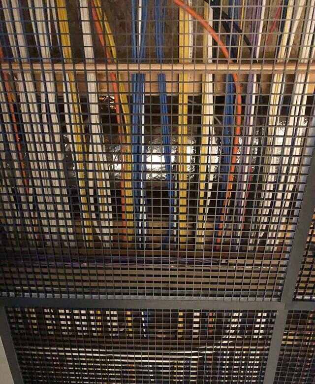 Happy Throwback Thursday! Who says the electrical room is not a work of art? Builder installed open grid ceiling to expose the neat wiring. Smart builder and Smart House.
@alanderconstruction  #thecontrolroom #smarthouse #smartdesign #modernhouse #th