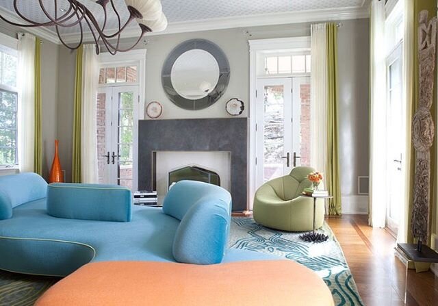 Happy Throwback Thursday! Remembering the most wonderful project with the most wonderful clients. Love the @ligneroset chair and the custom Vladimir Kagan 20&rsquo; sofa @bespokebylg. The color teal has always been my signature. The sofa fabric is mo