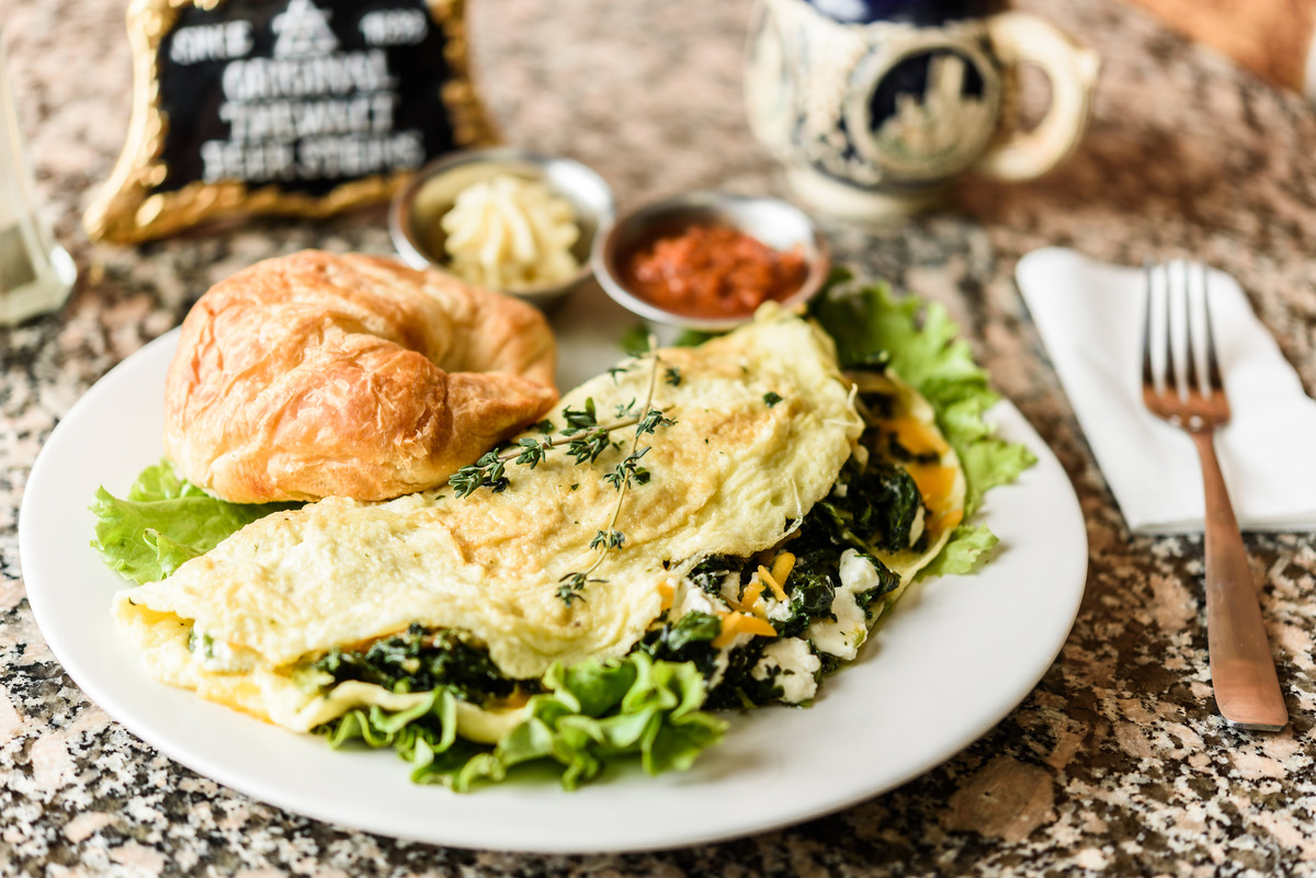 Greek Omelet with Tomato Herb Sauce