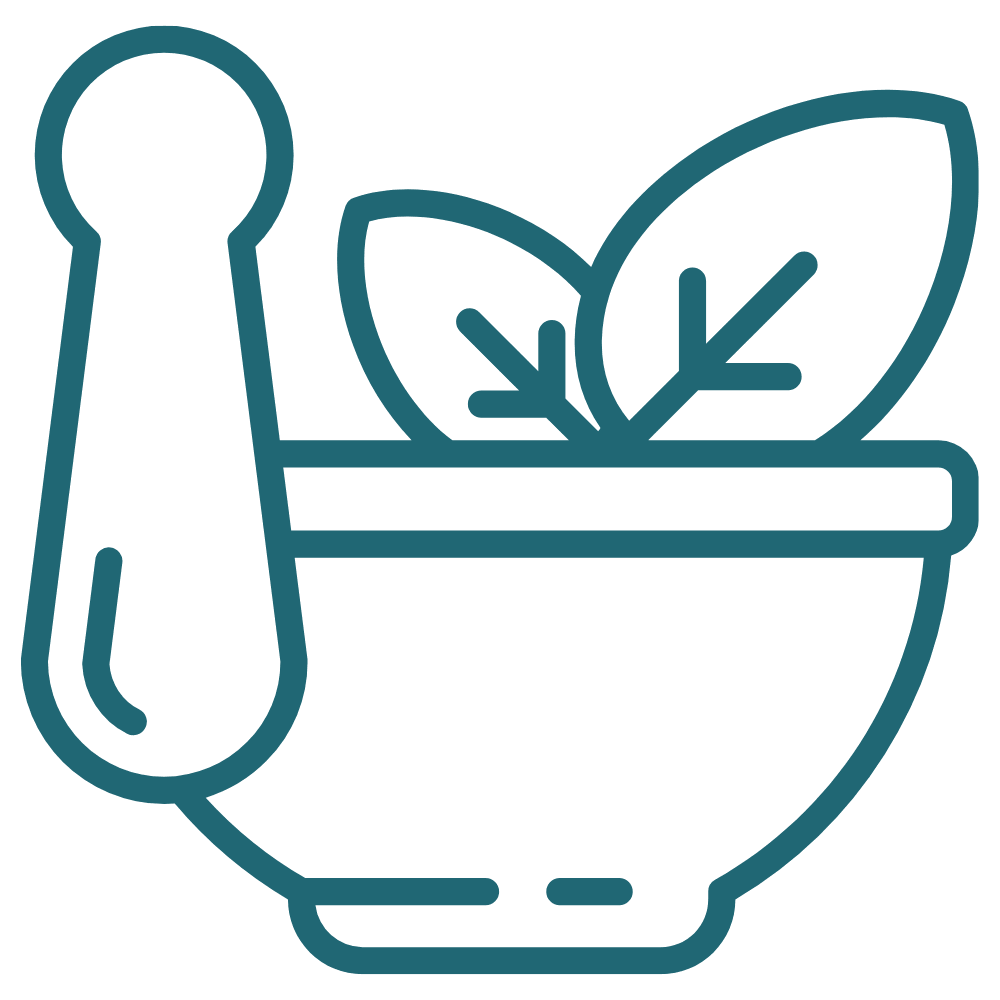 mortar and pestle icon for exclusive discounts