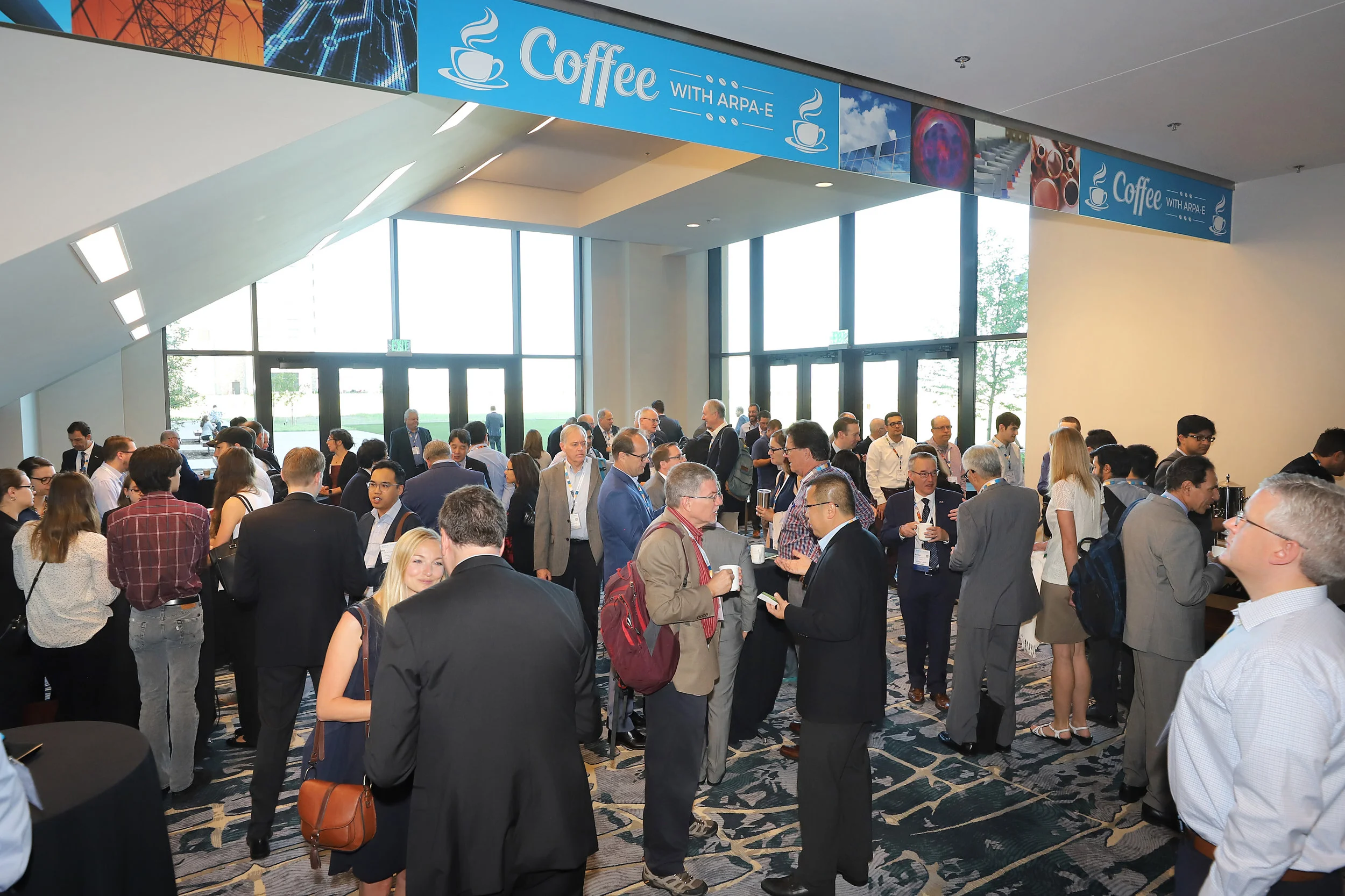 “Coffee with ARPA-E” gave attendees a chance to connect with ARPA-E leadership and Program Directors directly, to discuss the future of energy and innovation in a personal, 1-on-1 format.