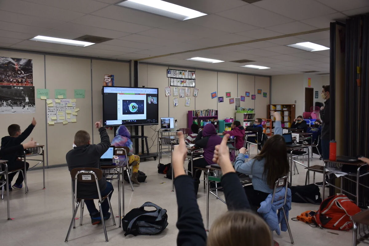 Virtual learning with Fonda-Fultonville Middle School students