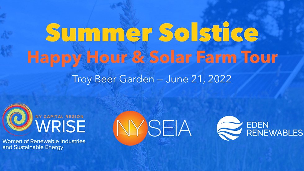 Summer Solstice Happy Hour &amp; Solar Farm Tour - Tuesday, June 21st