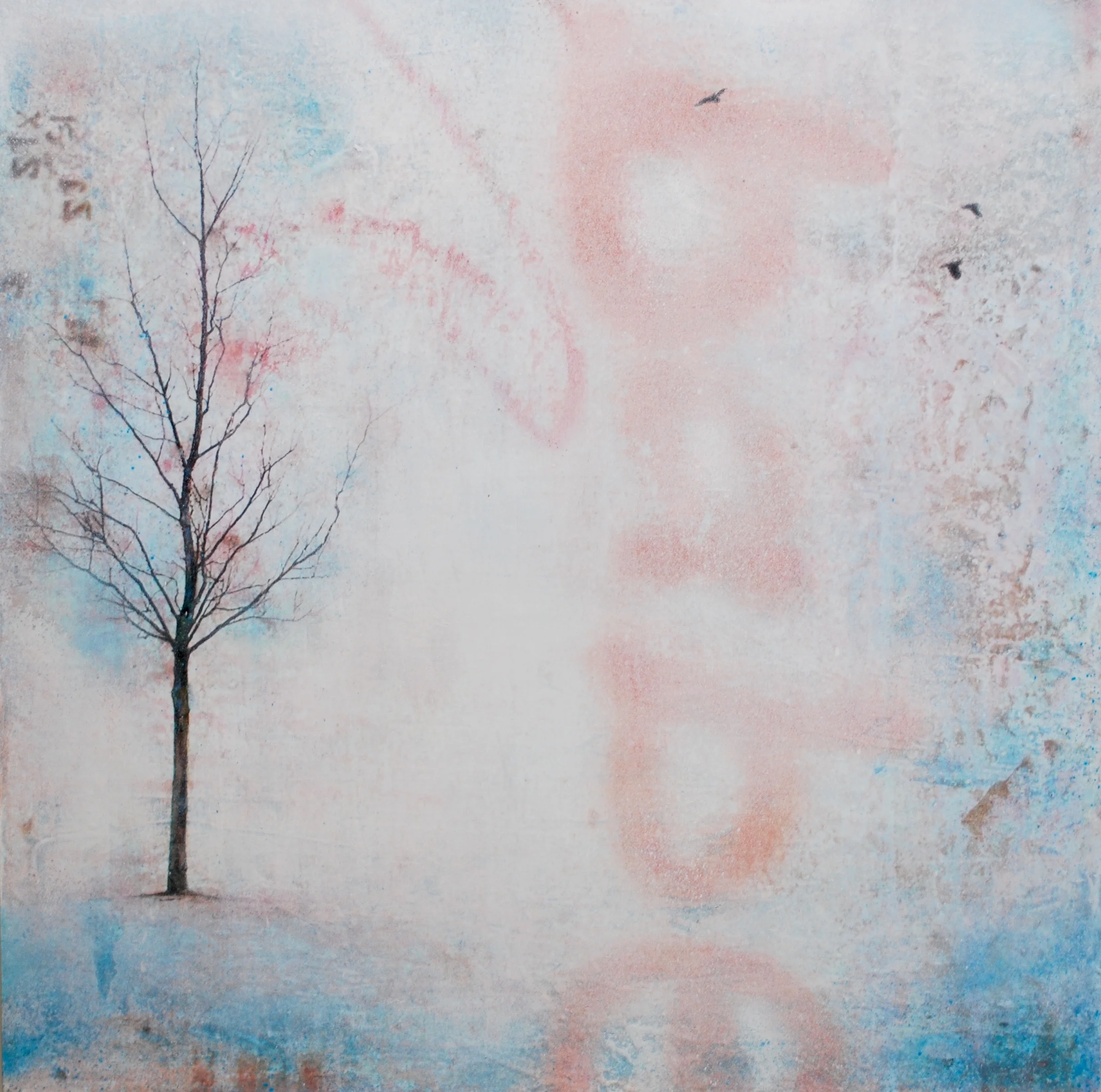 New Generation 2018 Mixed media on cradled panel 30x30 inches