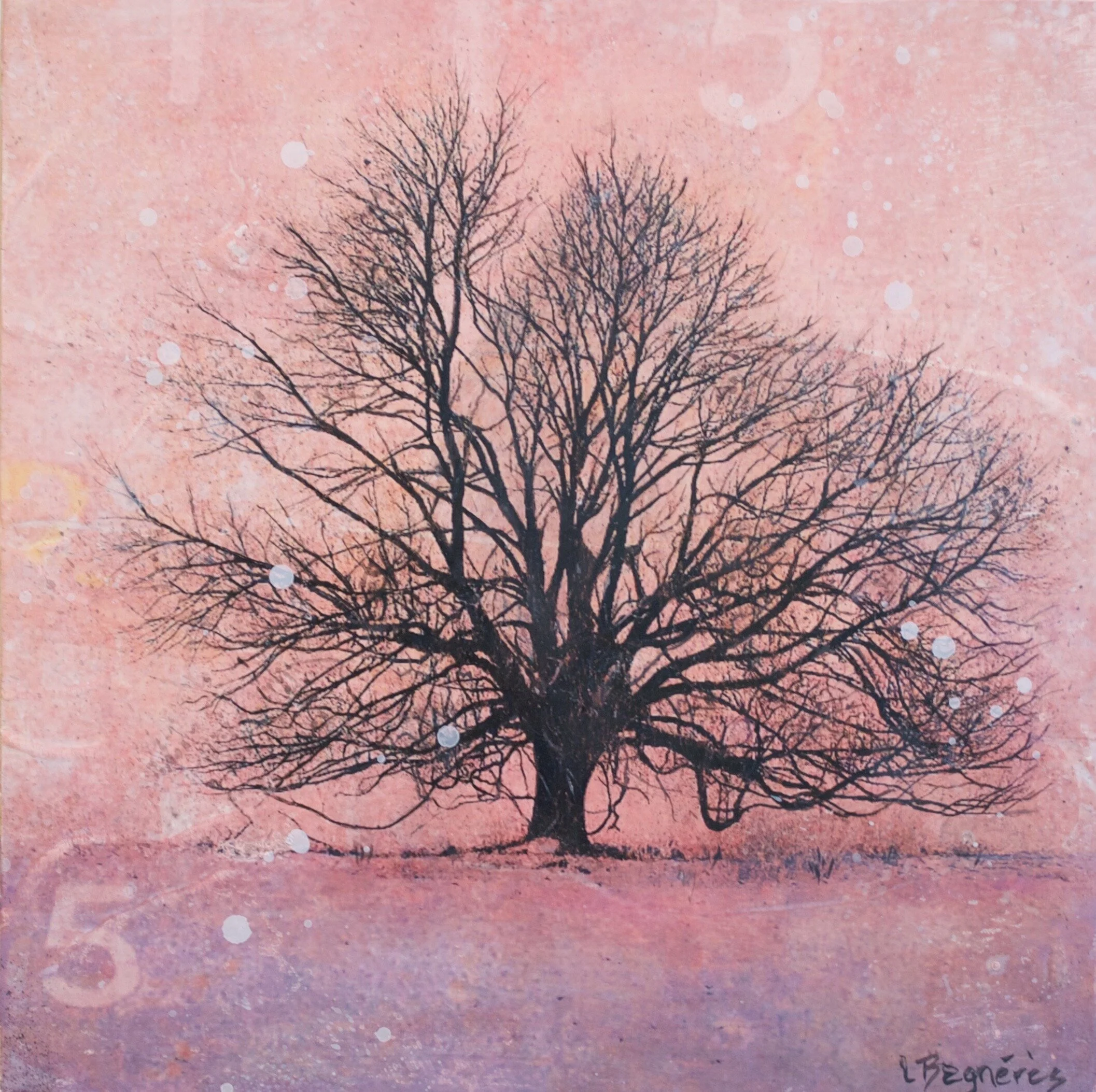 Set In Her Ways 2019, mixed media on cradled panel, 12x12 inches sold