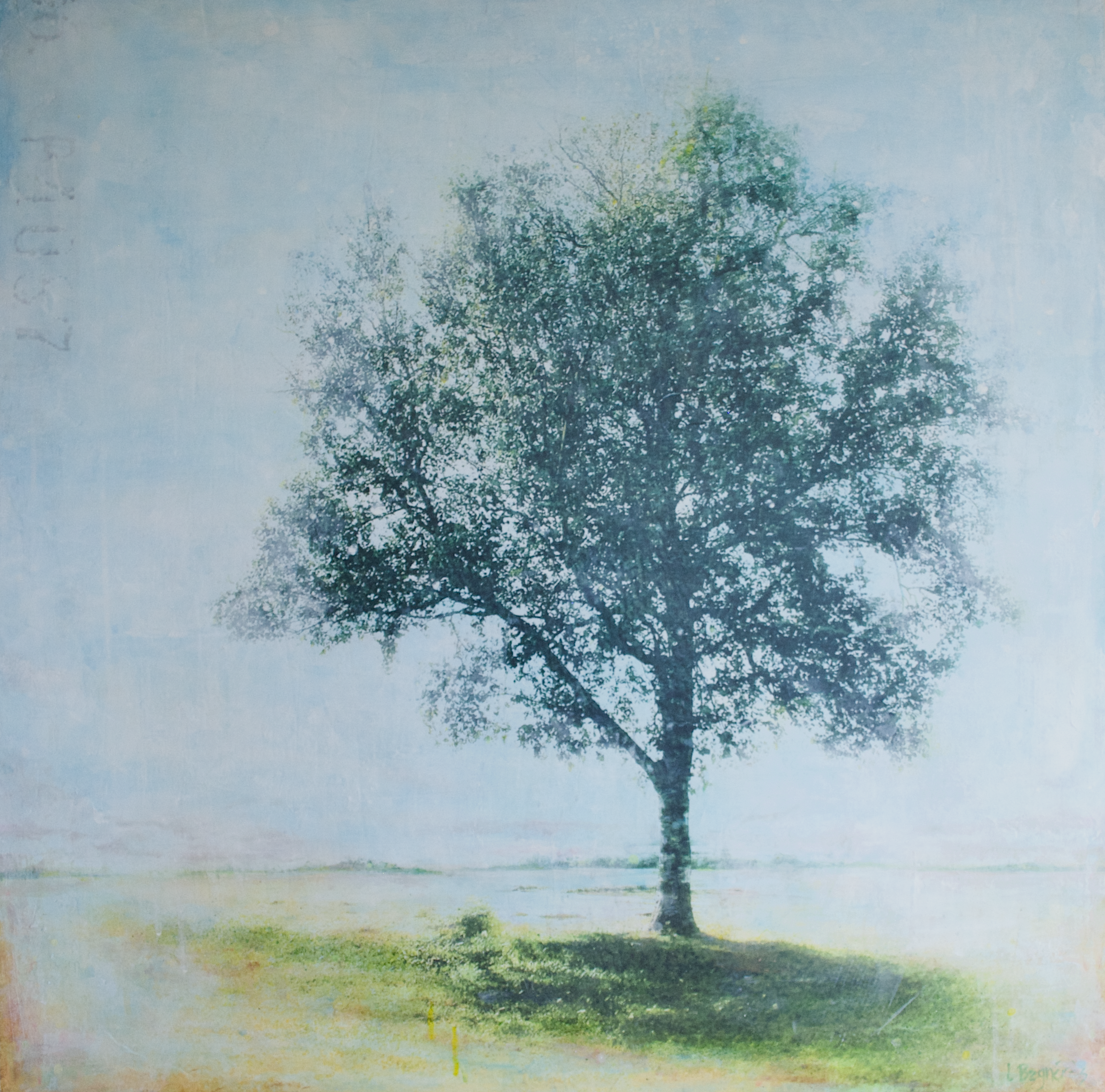 Comme Toujours 2023 mixed media on cradled panel, 30x30 inches