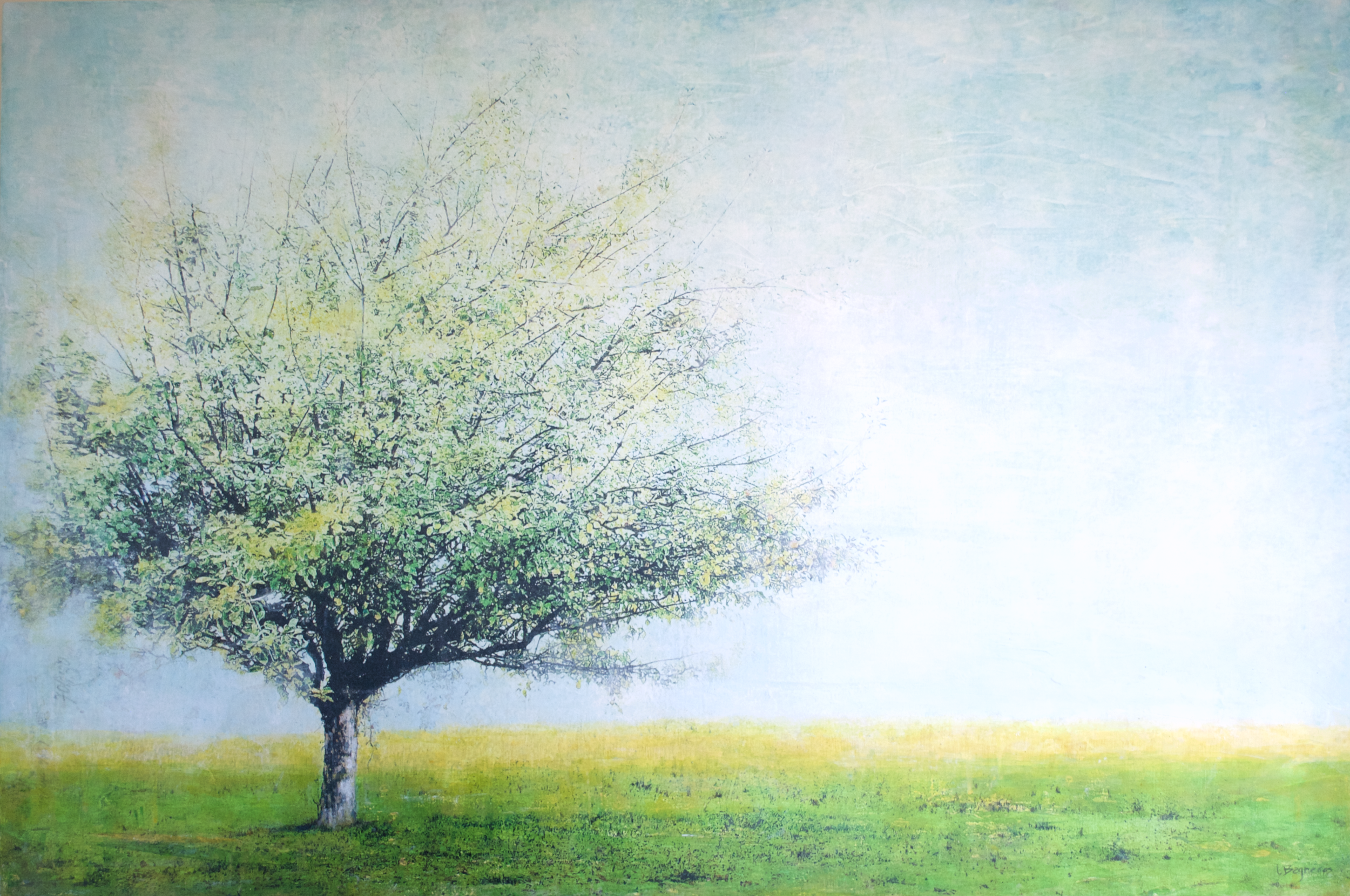 Intemporel 2023 mixed media on cradled panel, 30x45 inches Sold