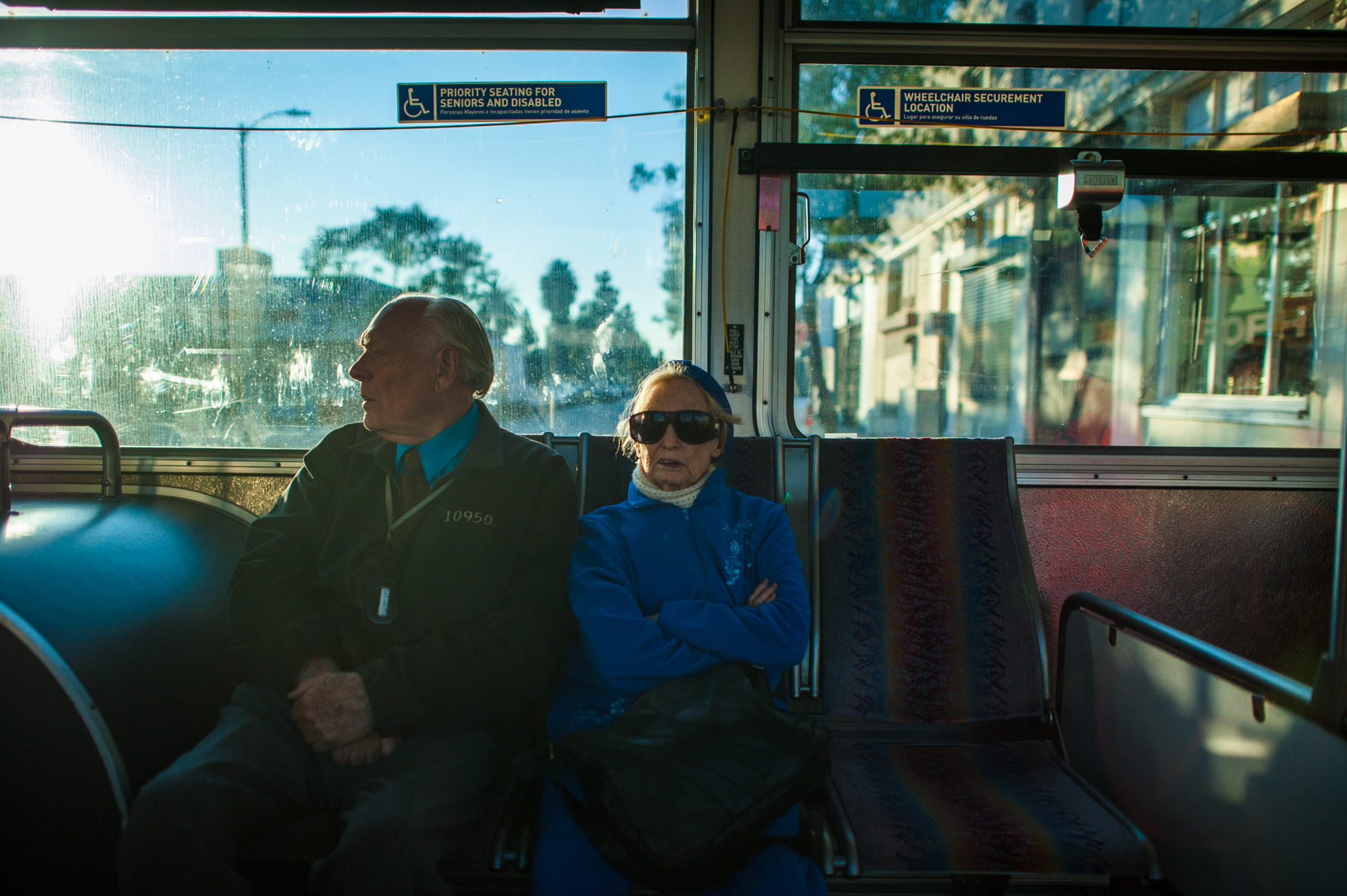  Adina and Will ride the bus in Los Angeles.  