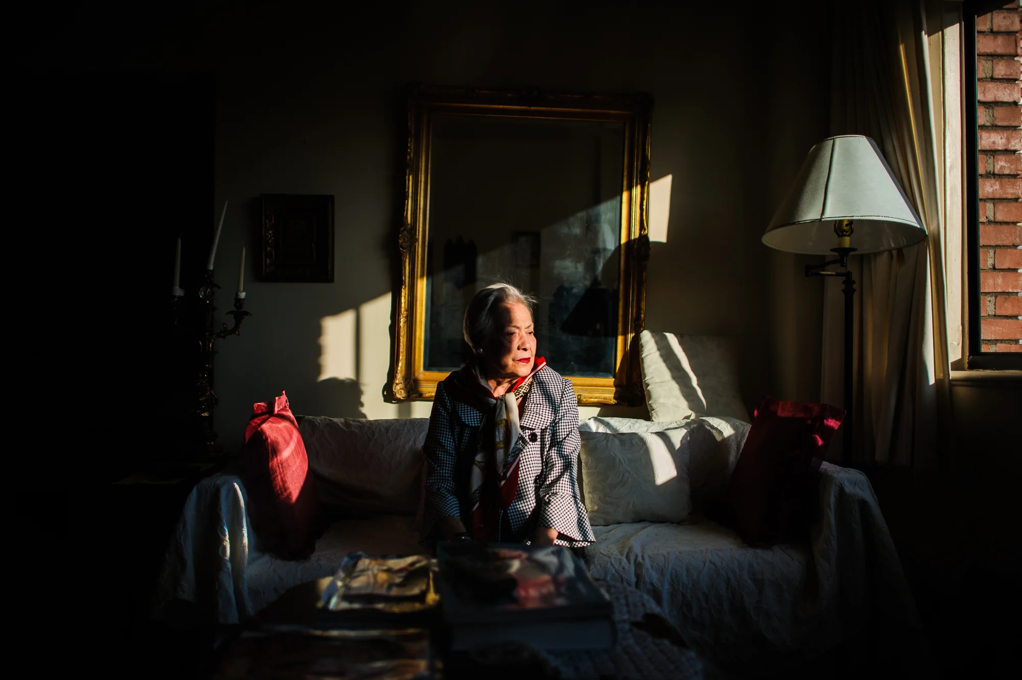 Bianca, age 87, sits in her apartment after going on a disappointing date with Bill, another resident, who spent most of the time talking about himself rather than asking Bianca questions, 2012.