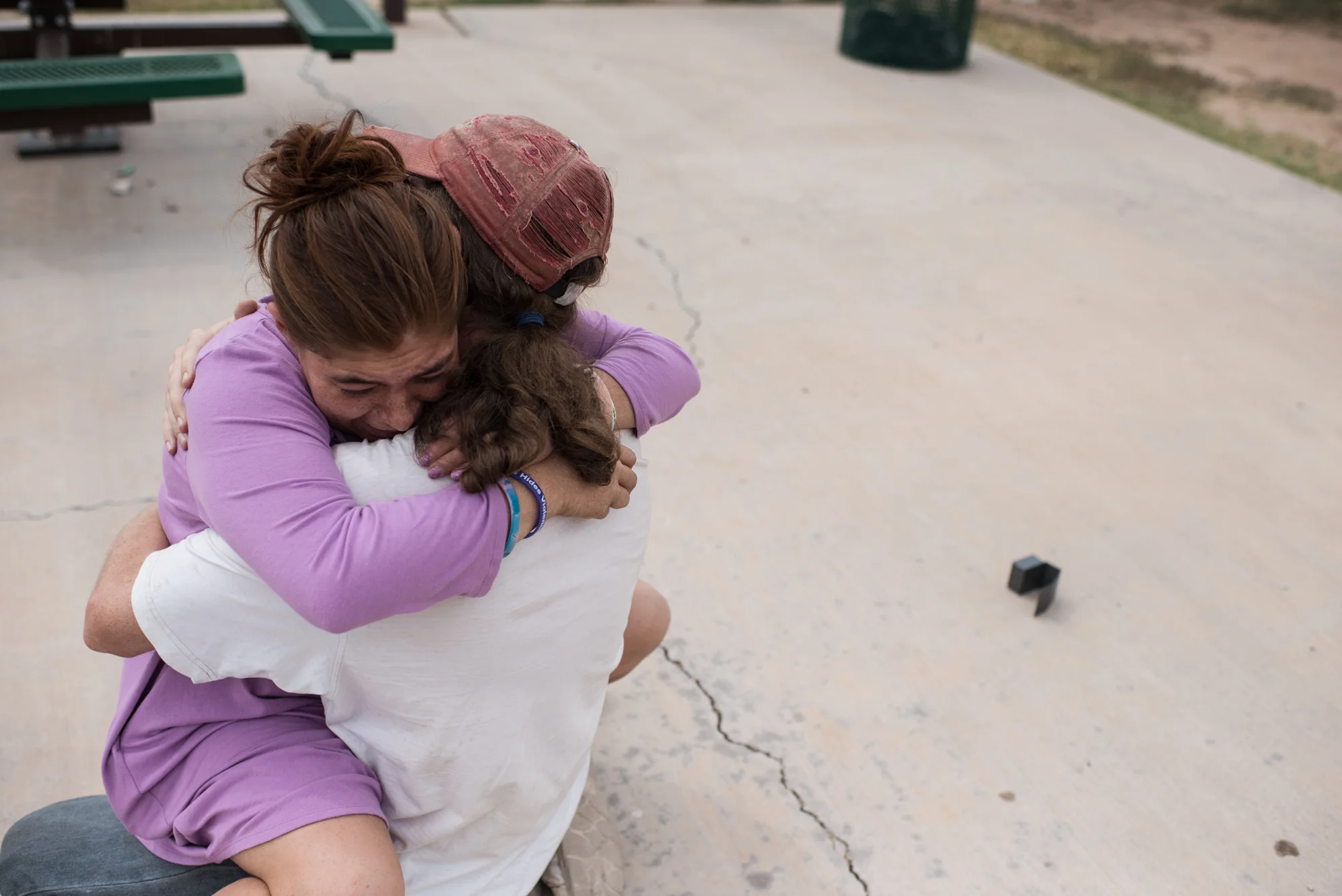 Delilah cries after Alex proposes to her in the same small park where he asked her on a date.