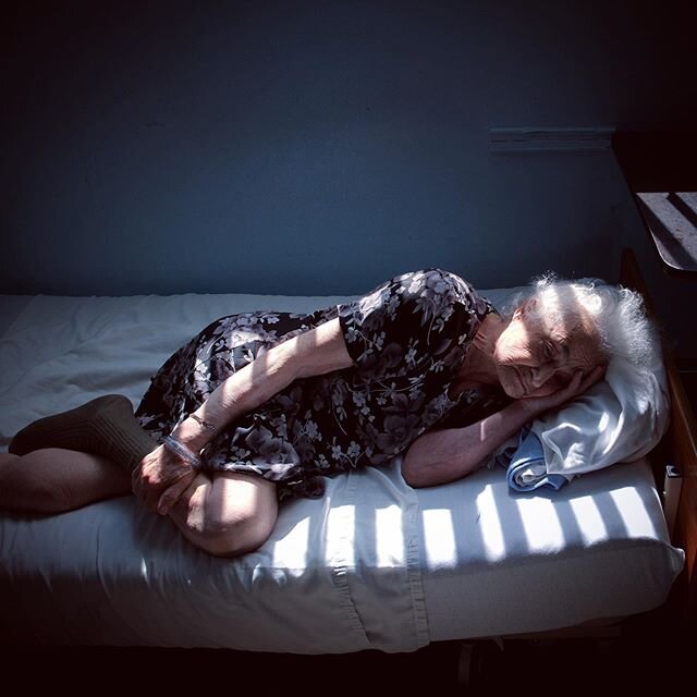 I am very concerned about the people I care about who are currently residing in nursing homes and retirement communities. You should be too. &bull; Riva, sitting in grief. From a series that documents the lives of women in nursing homes (2009-2013).