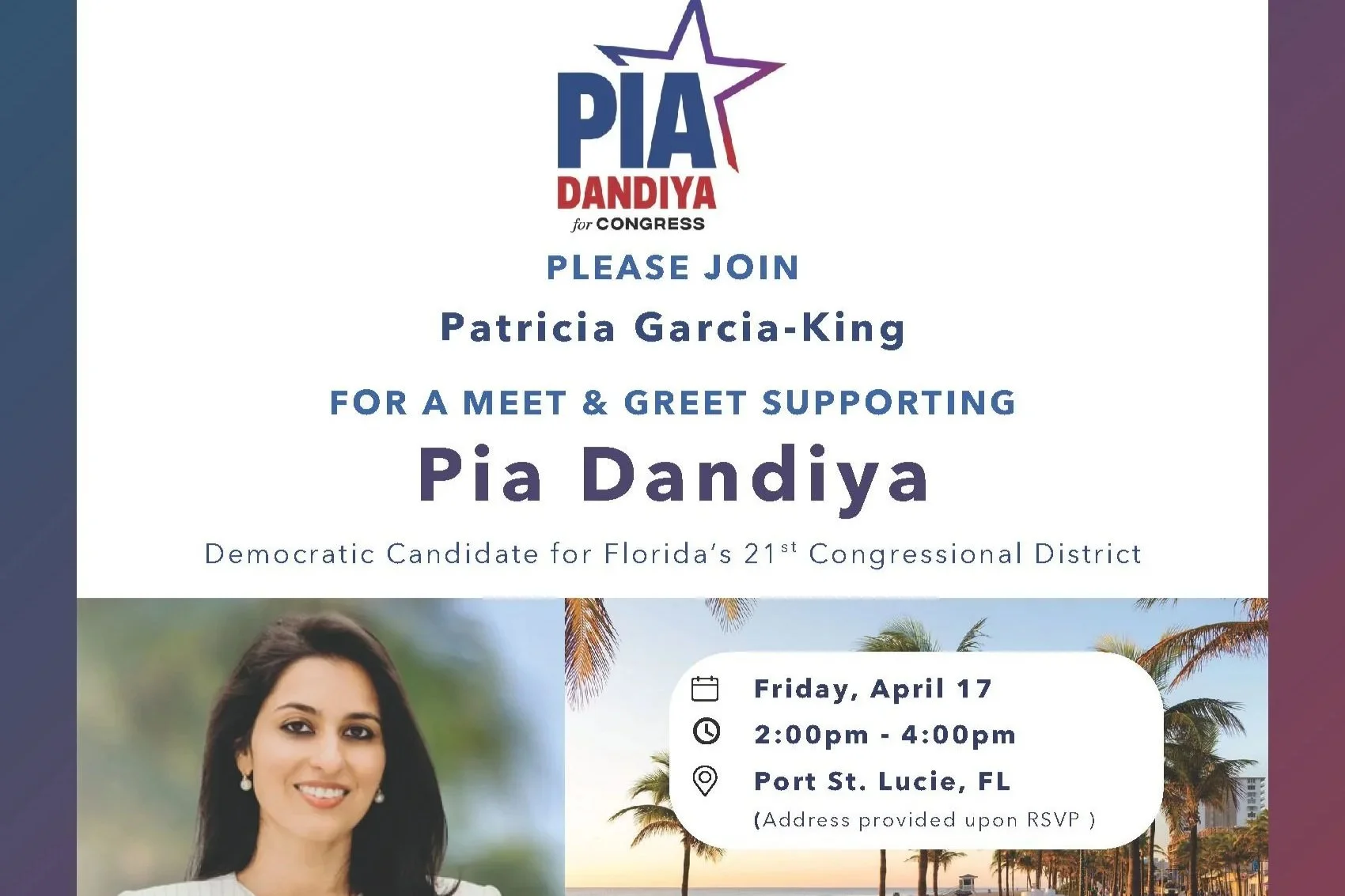 Meet & Greet with Pia Dandiya