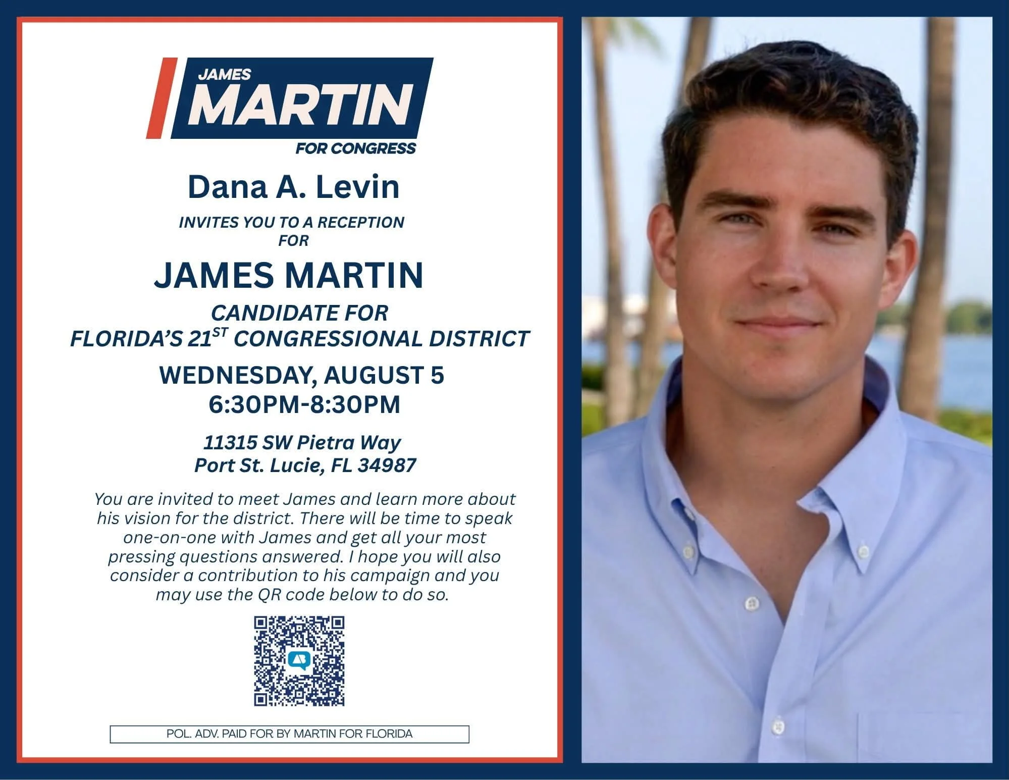 James Martin for Congress Reception