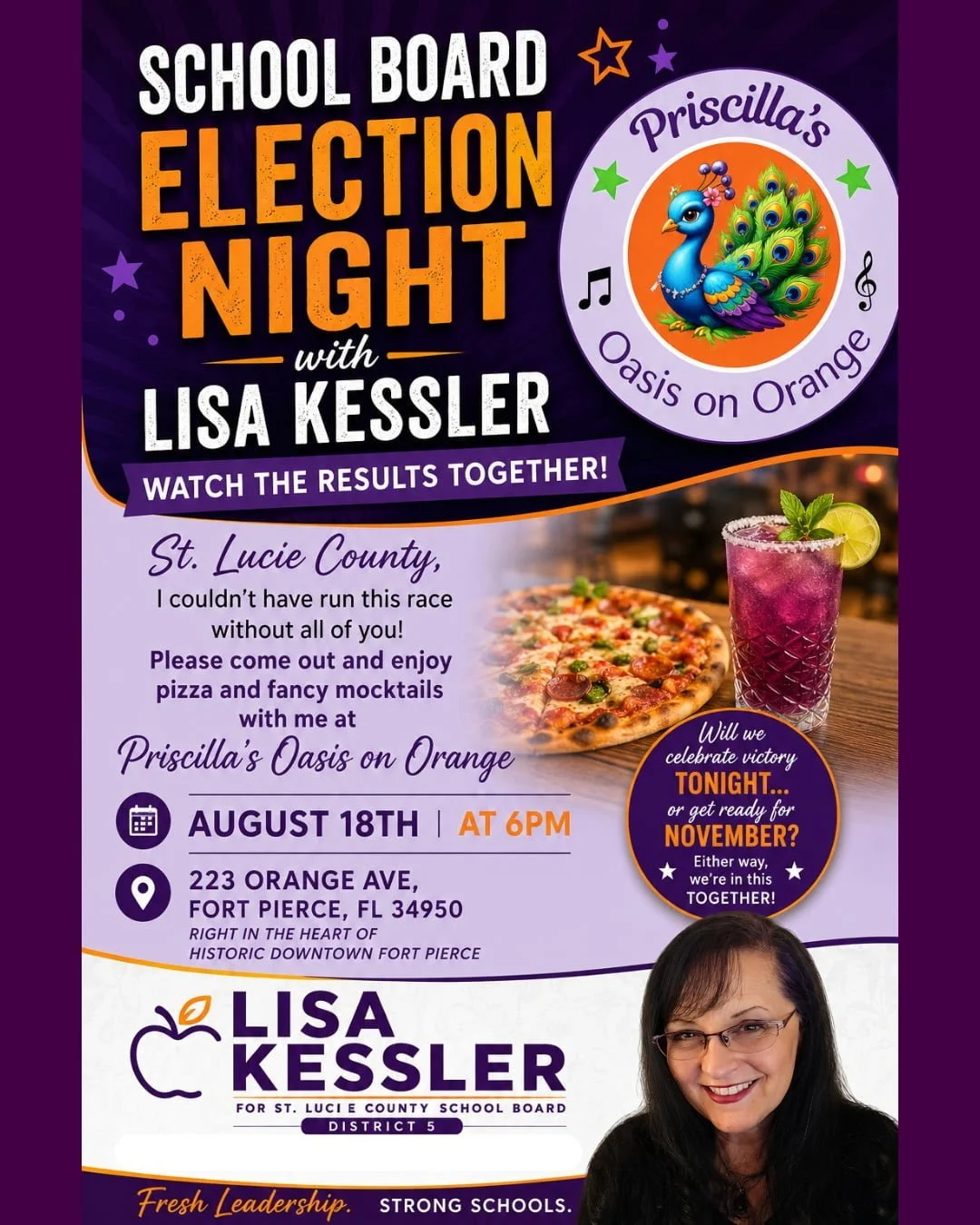 School Board Election Night with Lisa Kessler