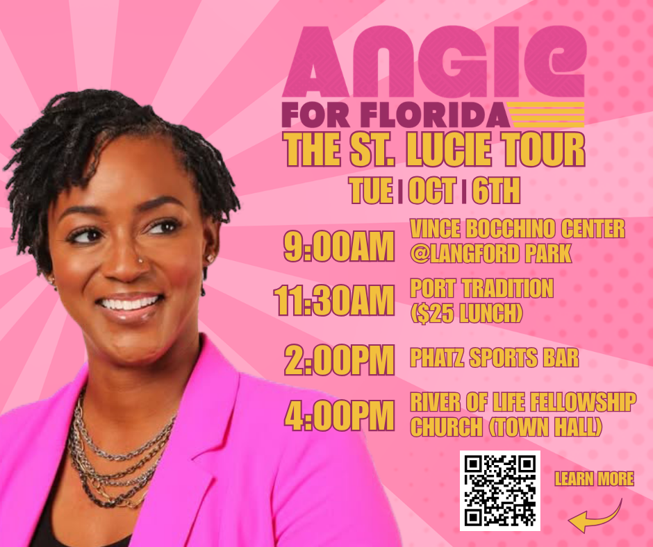 Angie for Florida. The St. Lucie Tour