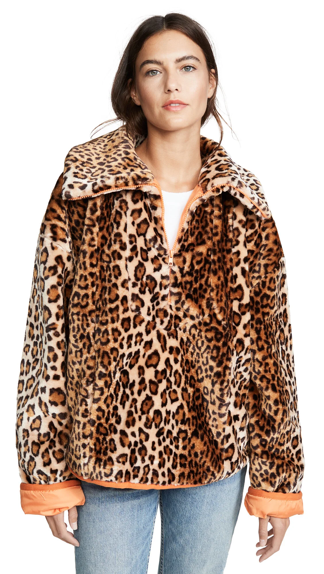 J.O.A Leopard Jacket $100