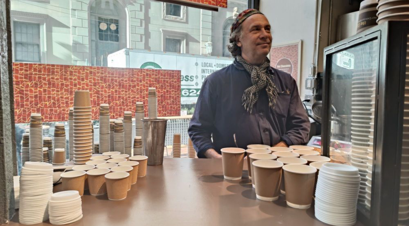 Maury Rubin of Color of Chocolate at one of his pop-ups earlier this year