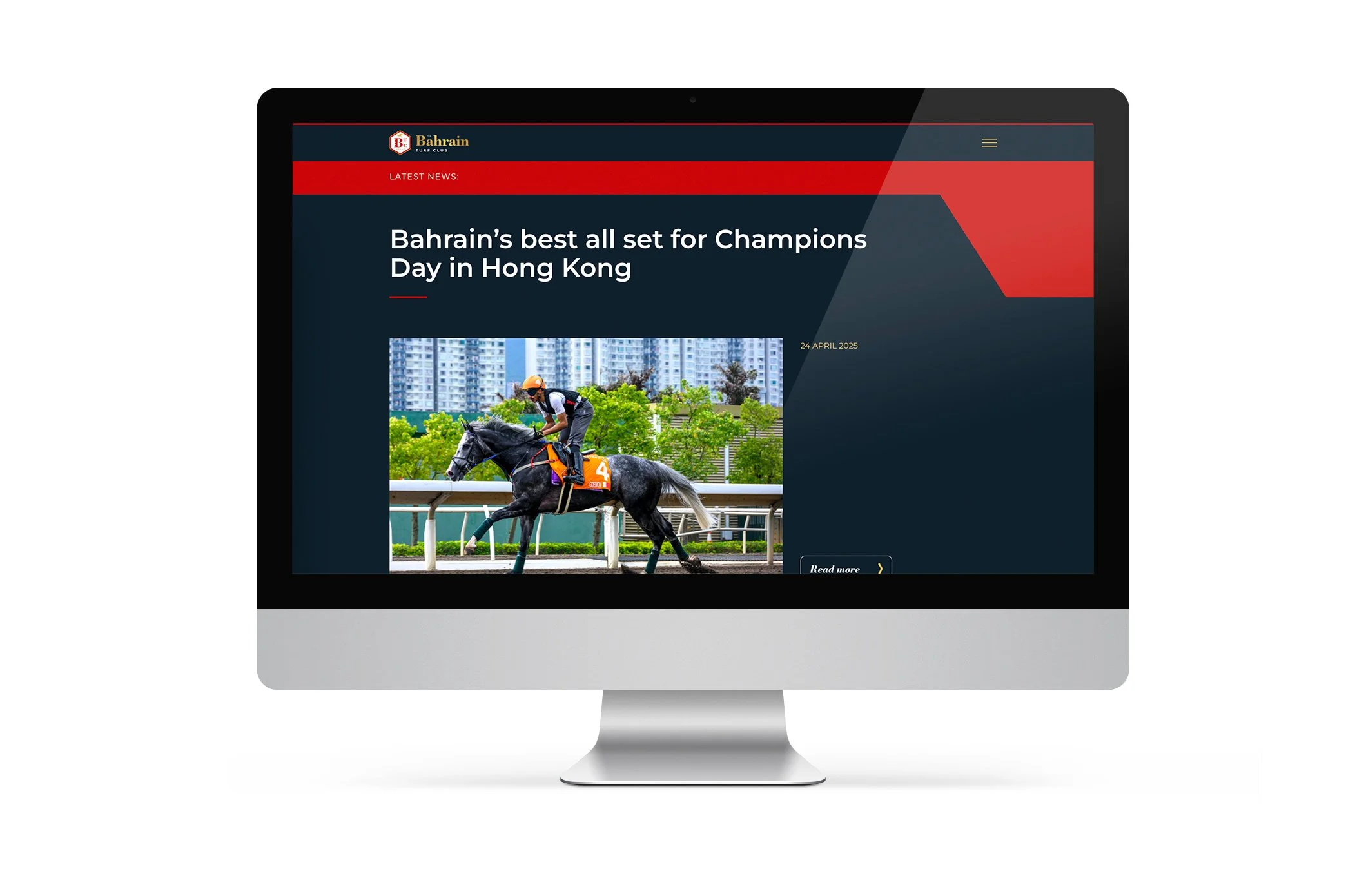 The website was designed to run and promote horse-racing events in the Kingdom of Bahrain.
