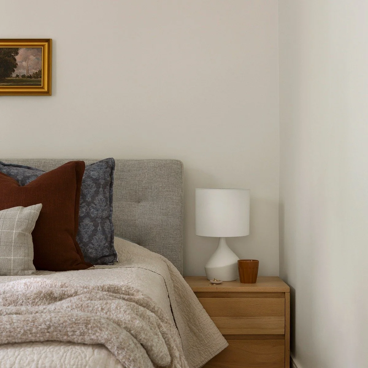 A small moment within a larger vision. 

This bedroom is part of a whole-home project designed with connection and continuity in mind.

When we design at a full-floor or whole-home level, the result is spaces that feel cohesive, thoughtful, and easy 