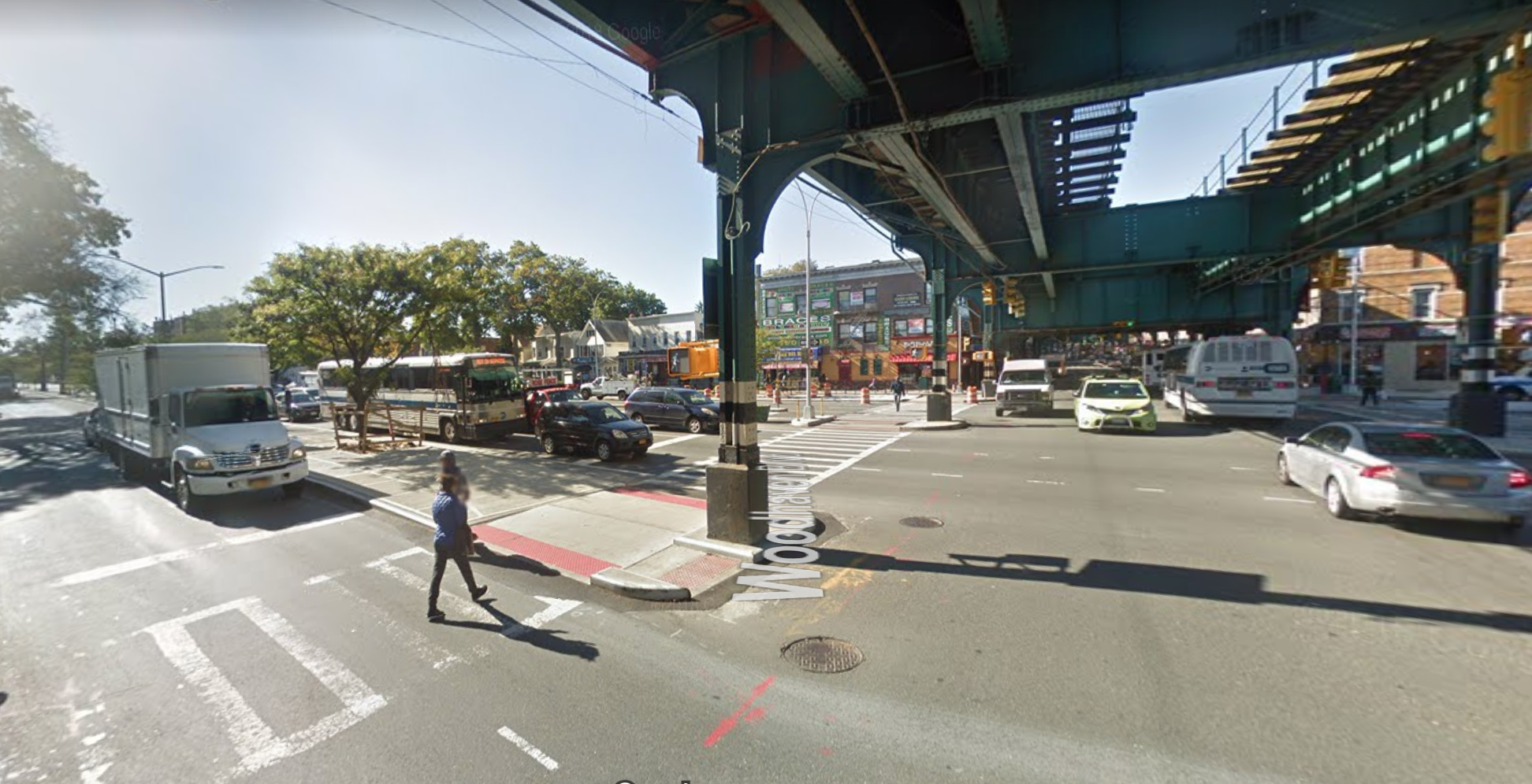 The intersection of Woodhaven Boulevard and jamaica avenue. // google maps