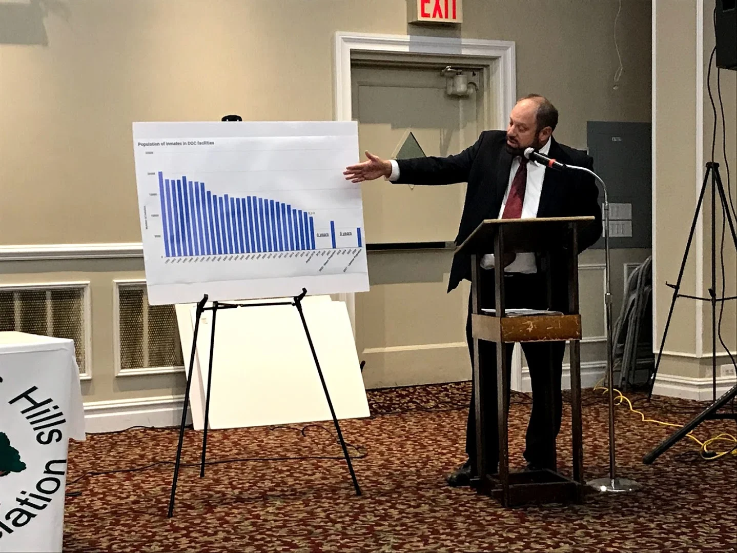 During a debate with Queens Assistant District Attorney James Quinn over the future of Rikers Island, Lancman laid out many of the issues he intends to run on in his campaign for DA, including the end of cash bail. // Eagle photo by David Brand
