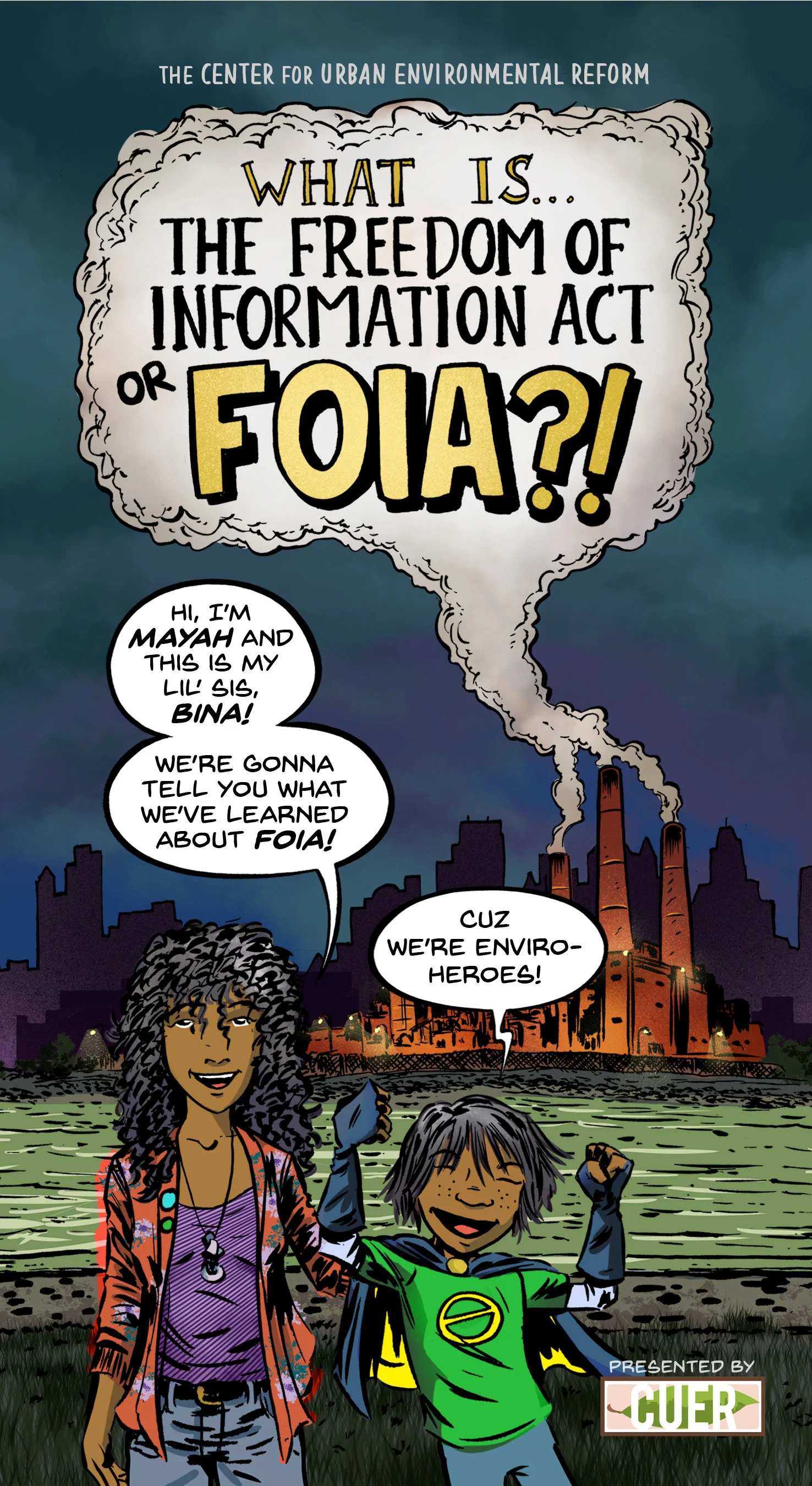 The cover of a new graphic novel designed to teach children about the Freedom of Information Act (FOIA). Image courtesy of Rebecca Bratspies.