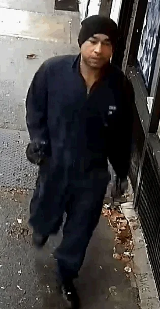 A surveillance photo of the suspect. Photos courtesy of the NYPD.