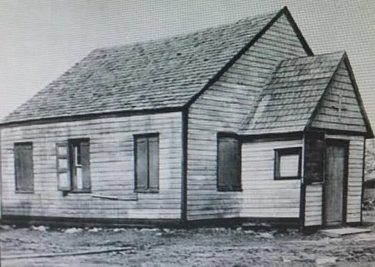 The first church building of the United African Church and Cemetery, founded in 1828 on the site of the African Burial Ground in Emlhurst. Photo courtesy of HDC.
