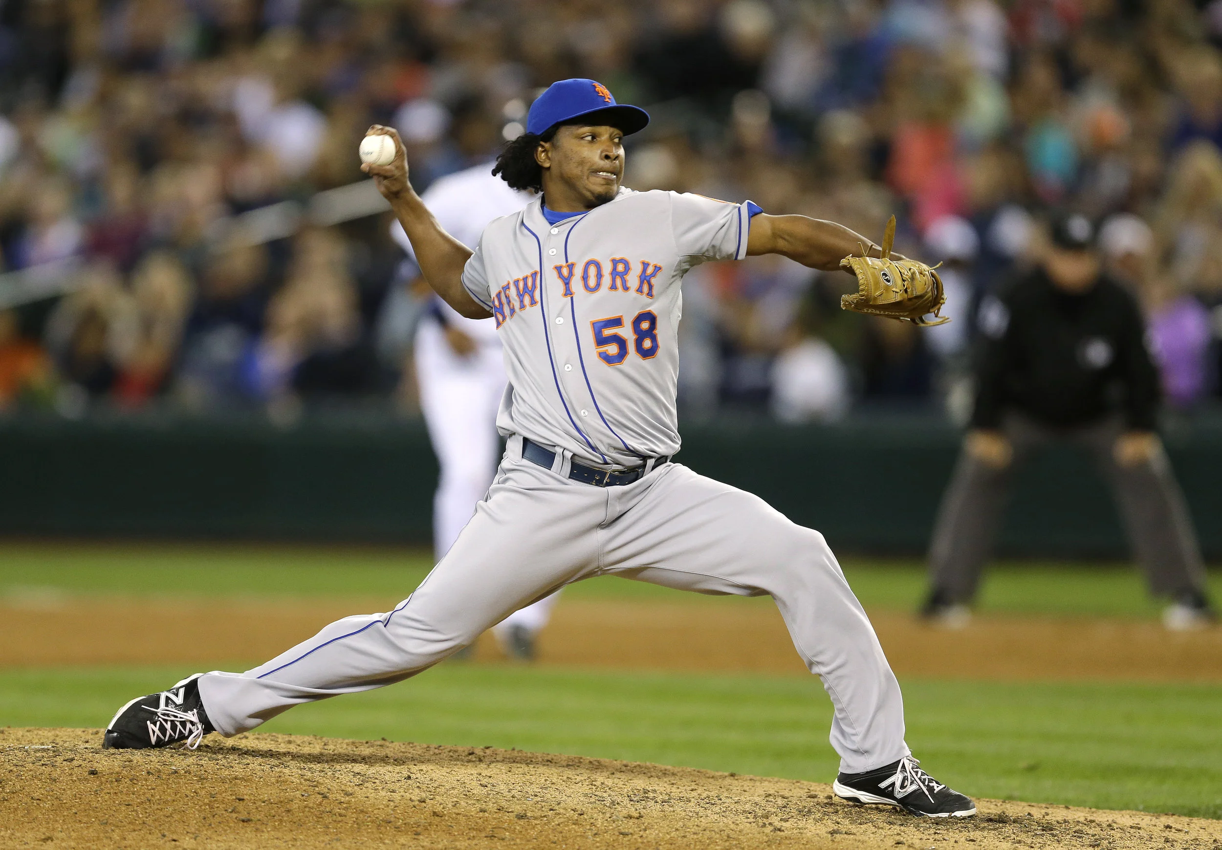 The Mets released Jenrry Mejia, who was issued a lifetime ban for violating the league’s substance abuse policy three times. Commissioner Rob Manfred reinstated Mejia in July. AP Photo.