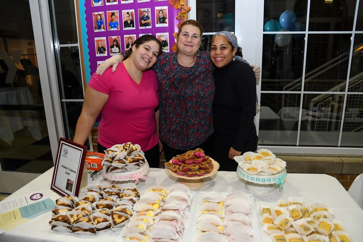 Staff from Norma’s Corner Shoppe provided baked desserts. Photos courtesy of Ridgewood YMCA.